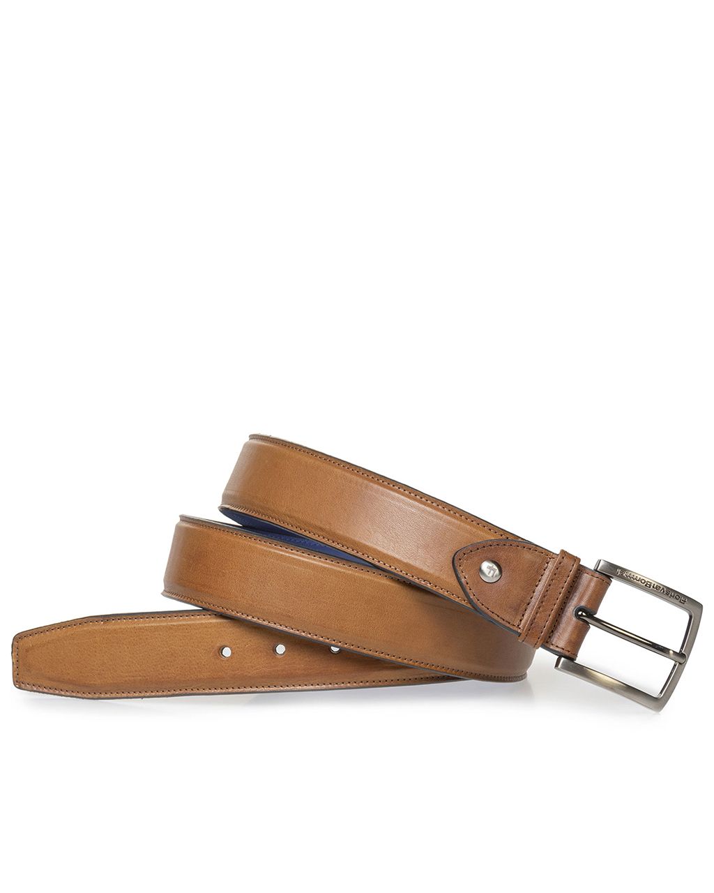 Floris van Bommel Geklede riem Cognac 082793-001-105