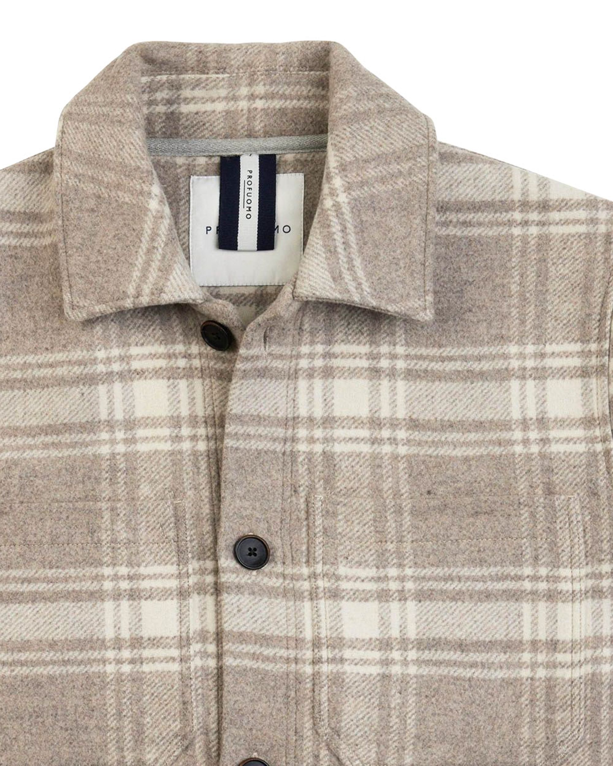 Profuomo Overshirt Licht bruin 082908-001-L