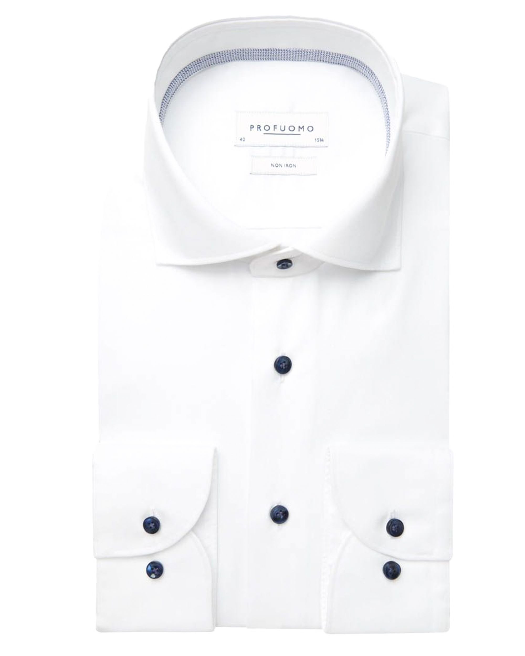 Profuomo Overhemd LM Blauw 082921-001-38