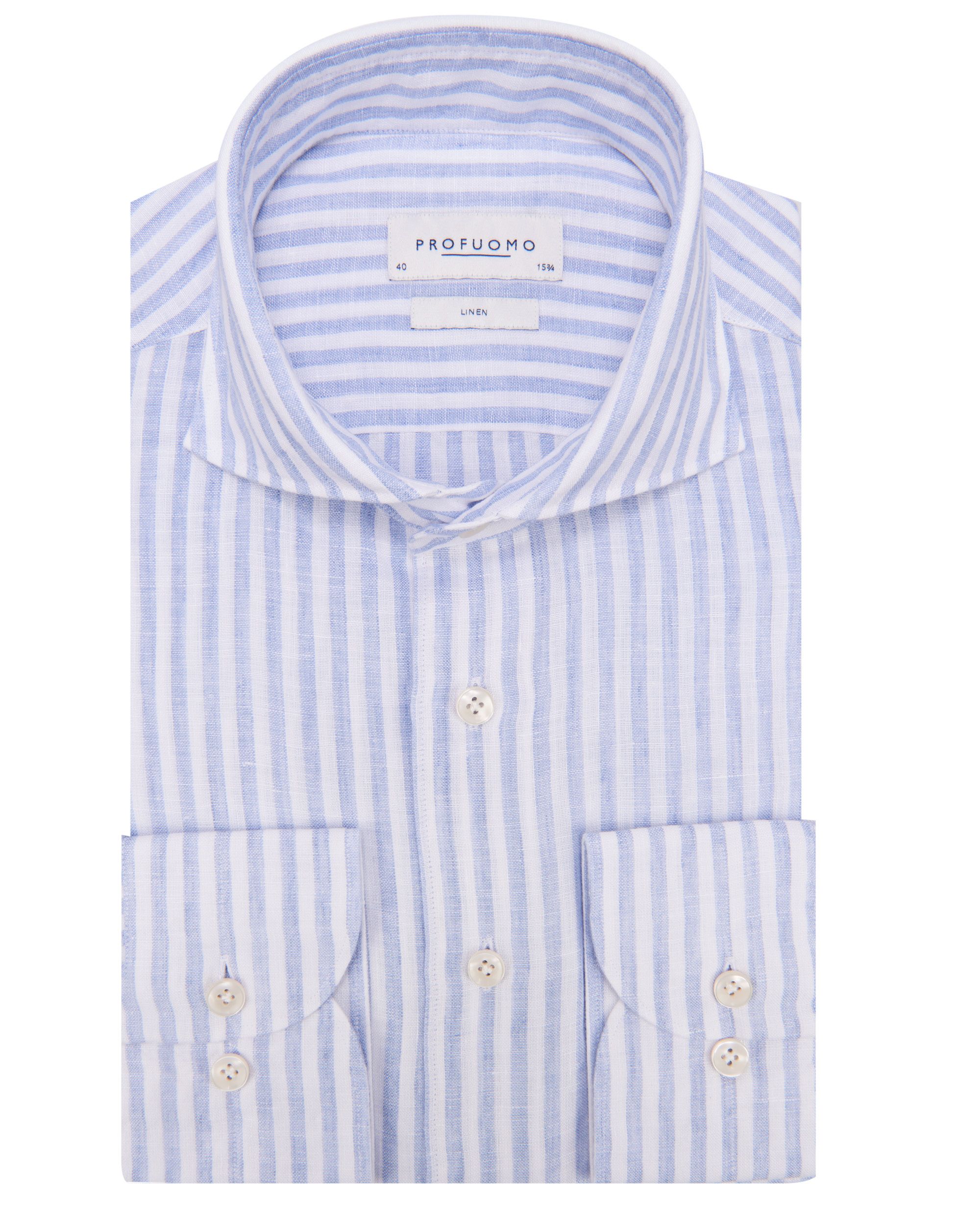 Profuomo Overhemd LM Blauw 082936-001-38