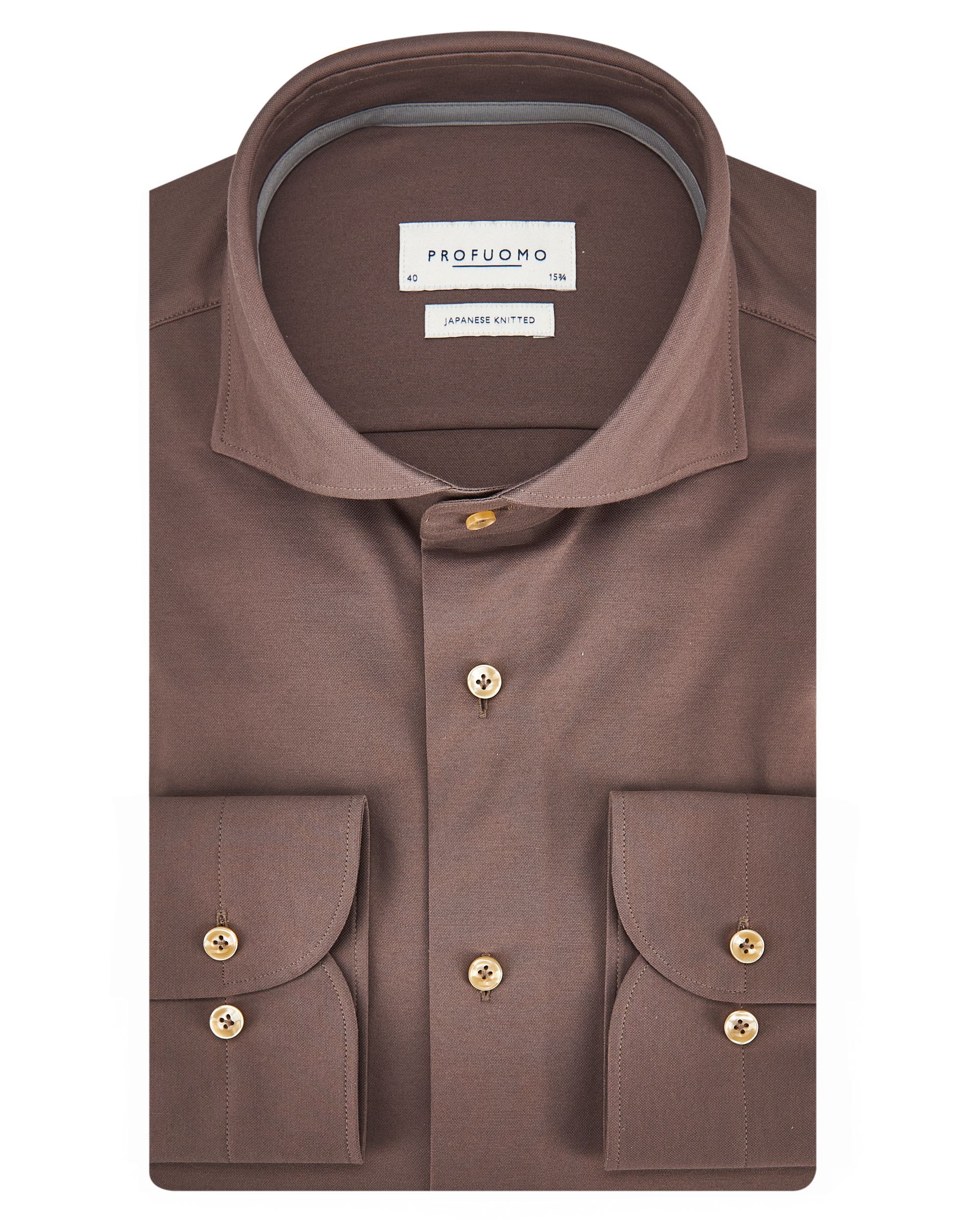 Profuomo Overhemd LM Camel 082943-001-38