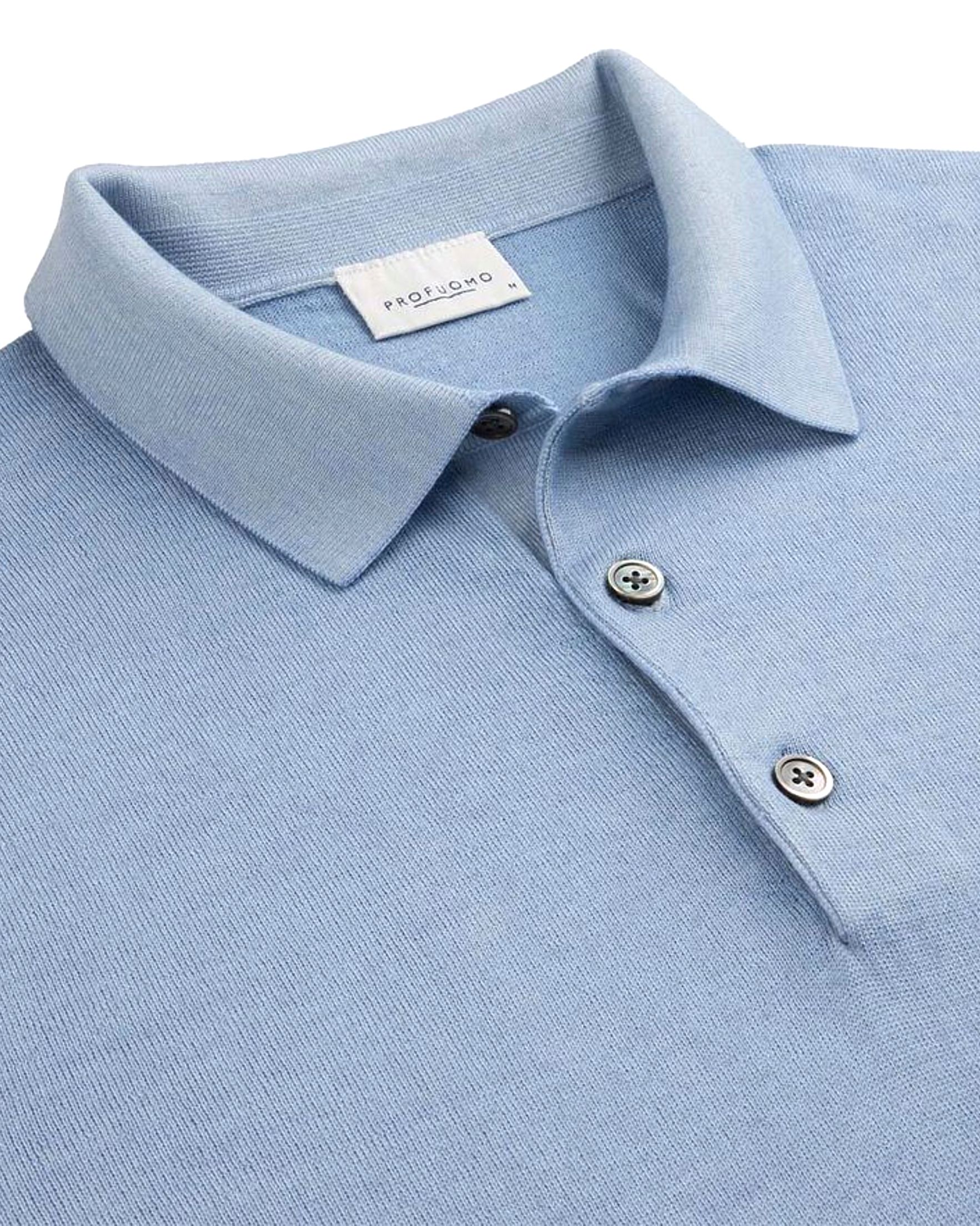 Profuomo Polo LM Licht blauw 082954-001-L
