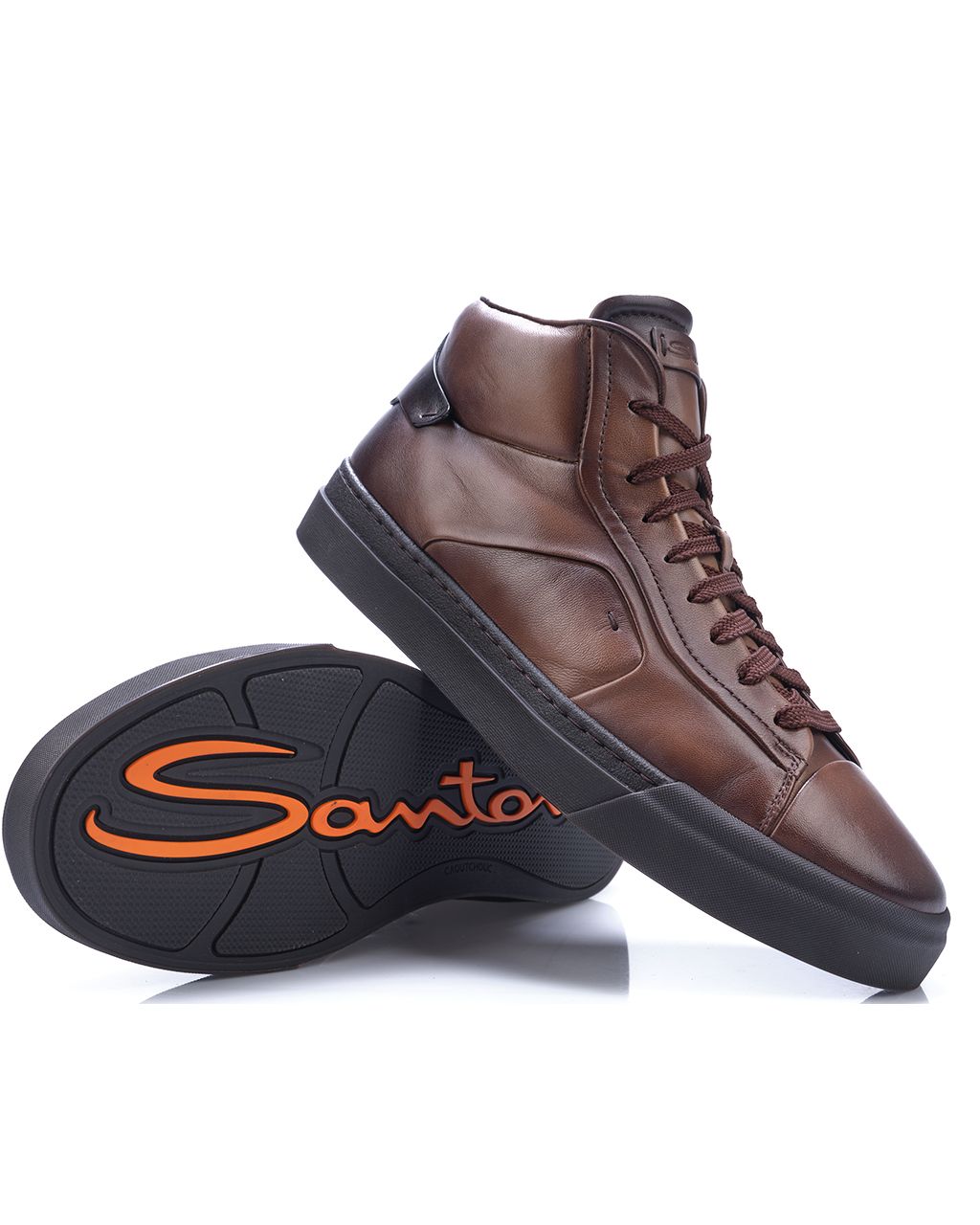 Santoni Fikri Sneakers Donker bruin 083181-001-10