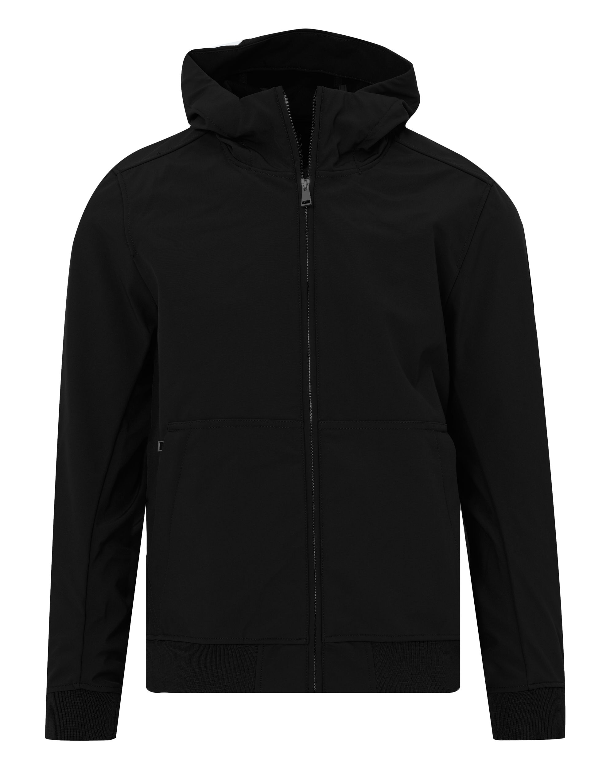 Airforce Softshell Hooded Jack Zwart 083284-001-L