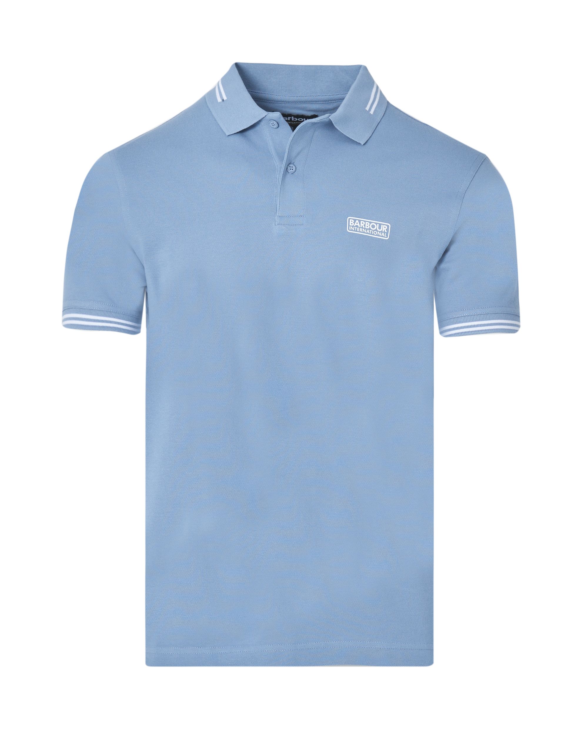 Barbour International Polo KM Licht blauw 083322-001-L