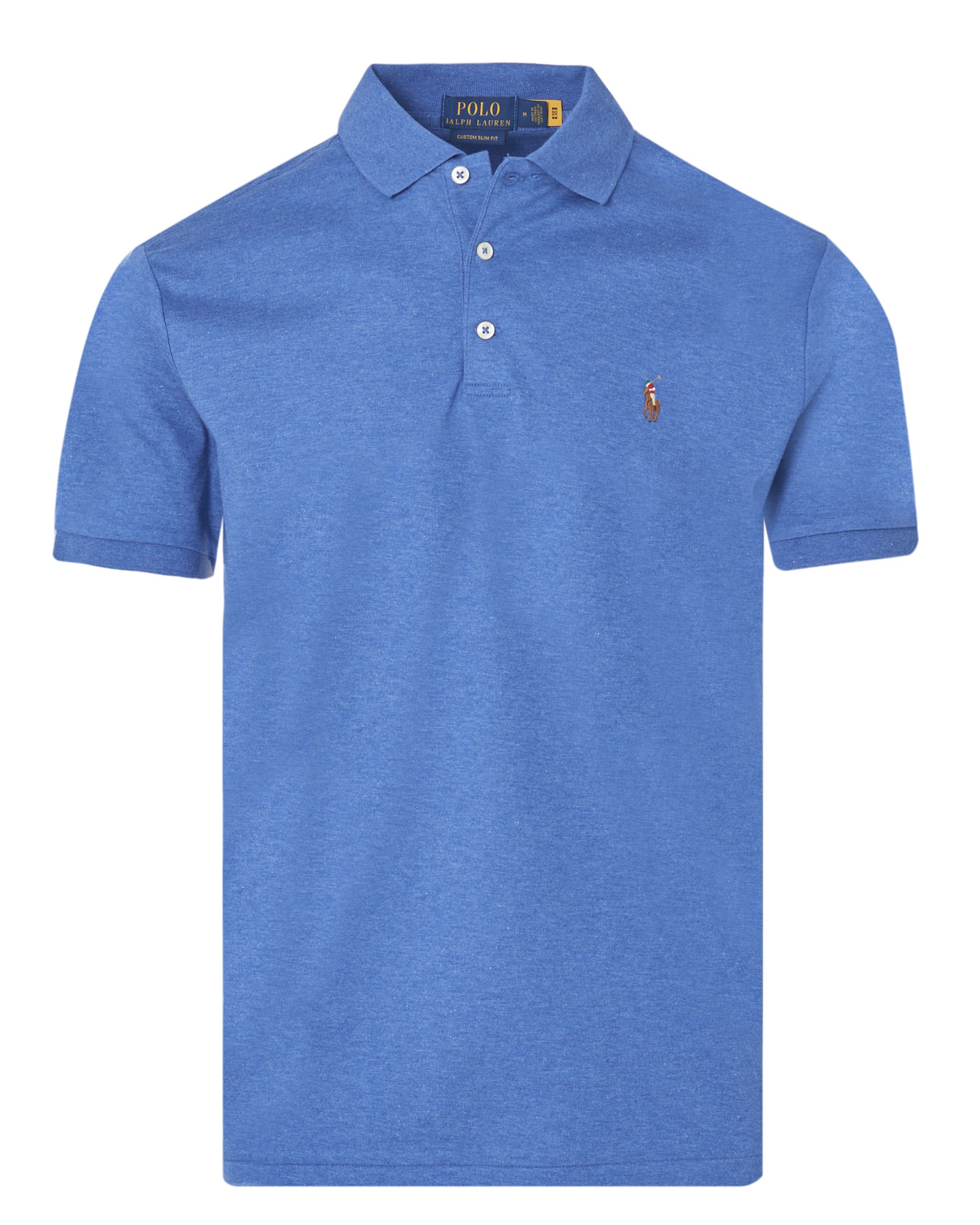 Polo Ralph Lauren Slim Fit Soft Touch Polo KM Blauw 083448-001-L