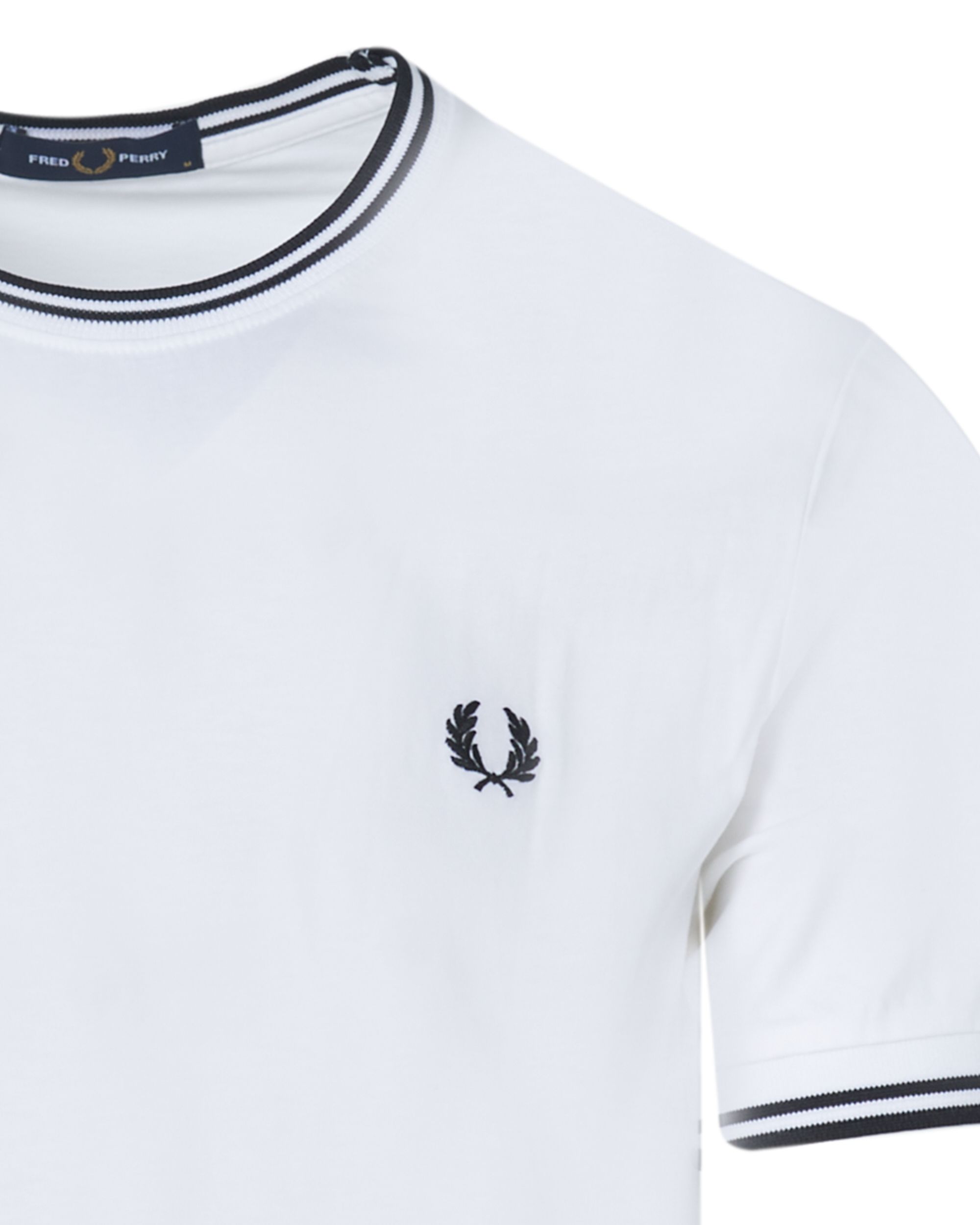 Fred Perry T-shirt KM Wit 083511-001-L