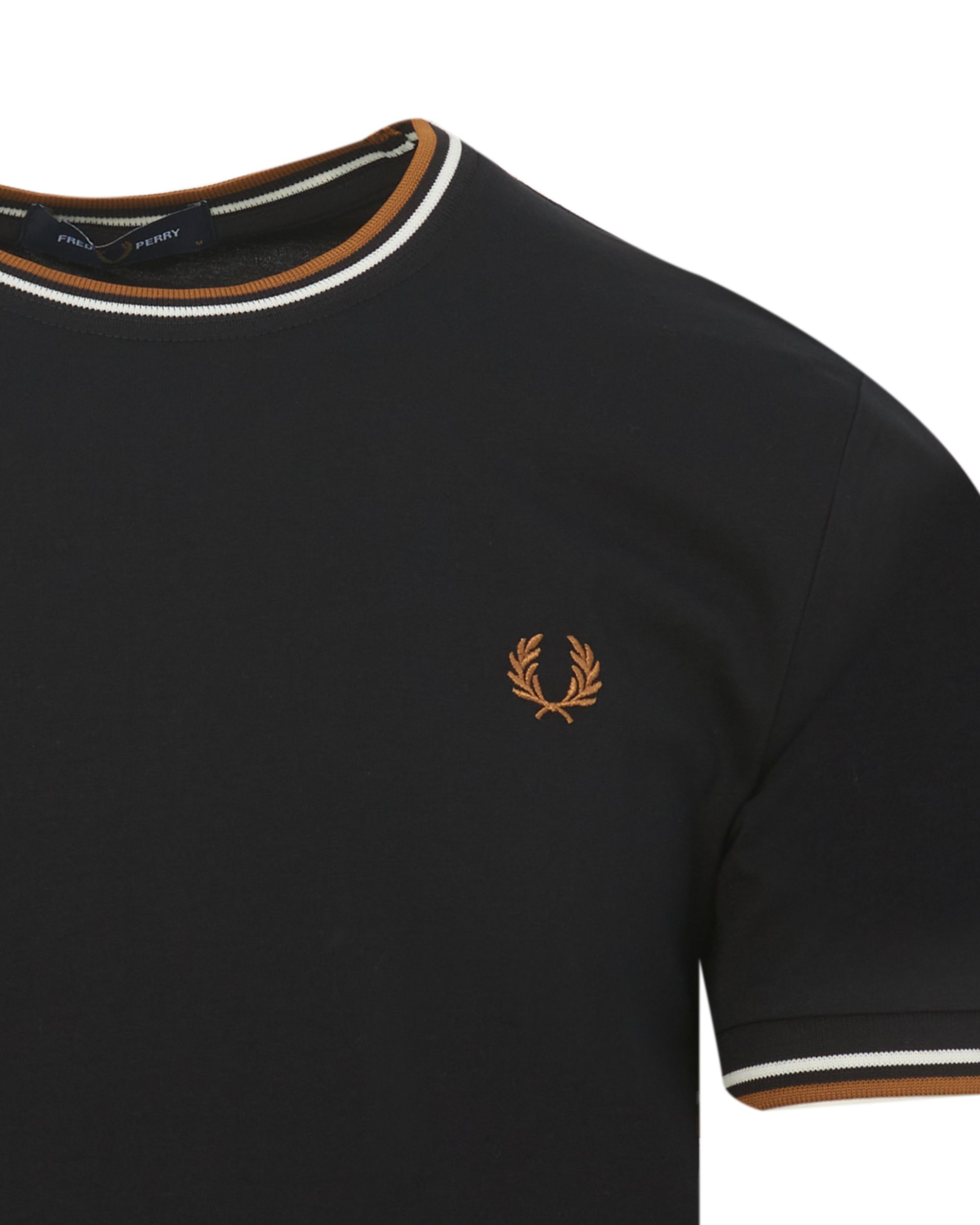 Fred Perry T-shirt KM Zwart 083515-001-L