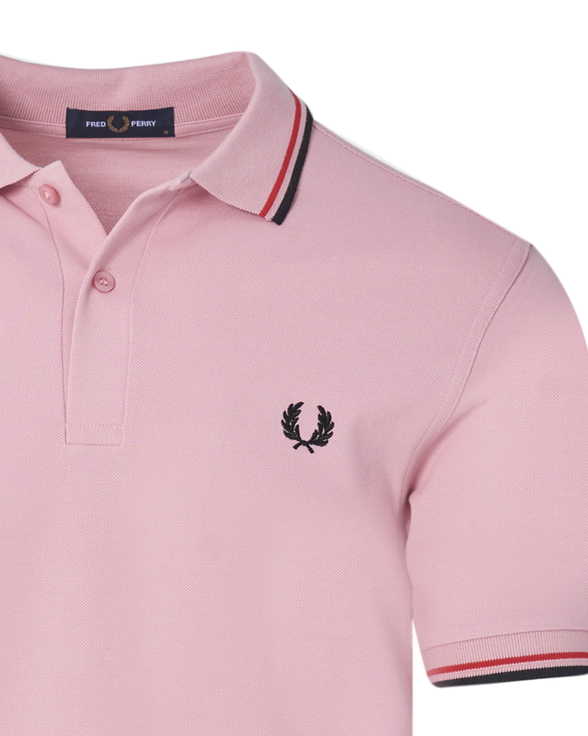 Fred Perry Polo KM Roze 083527-001-L