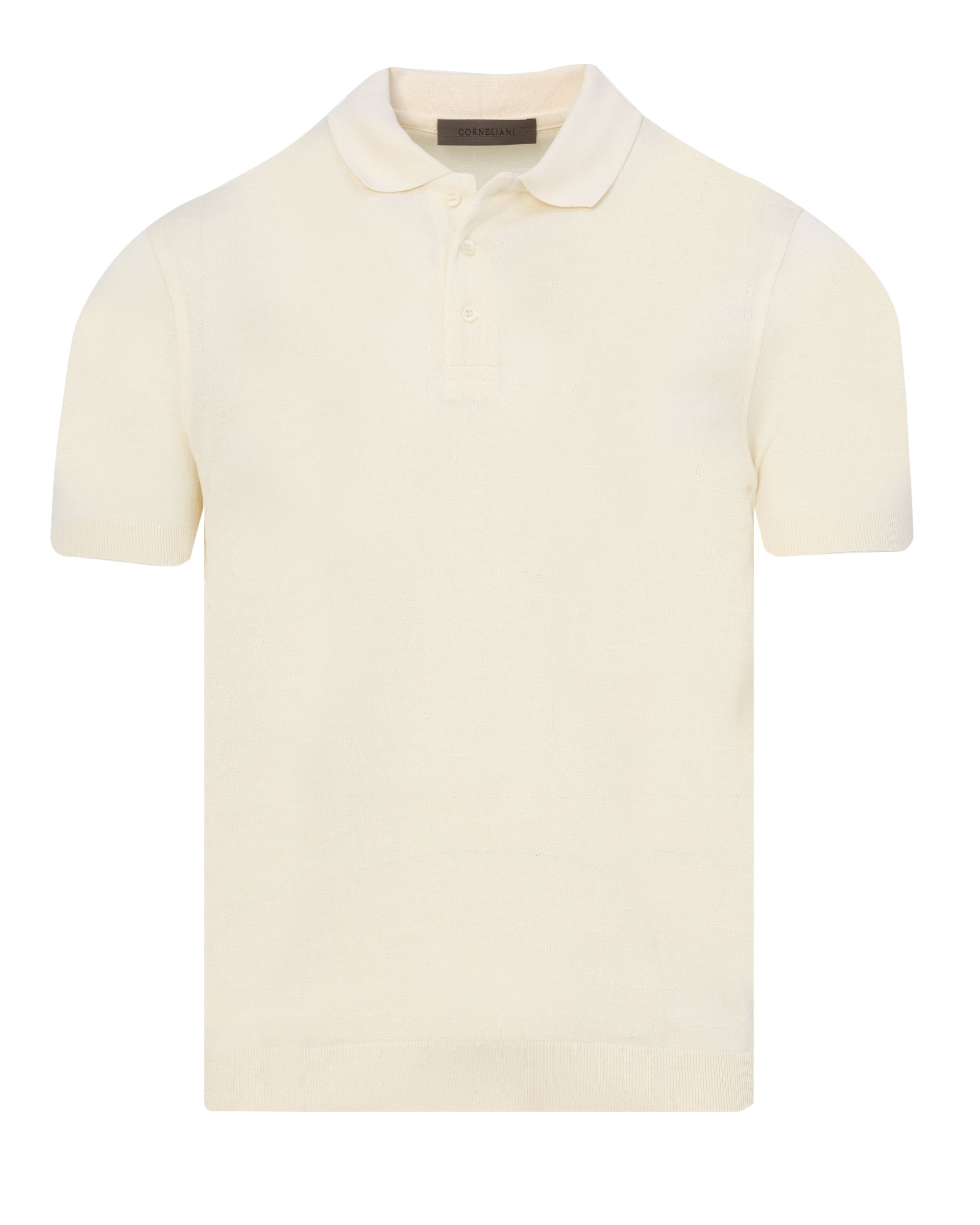 Corneliani Polo KM Ecru 083543-001-48