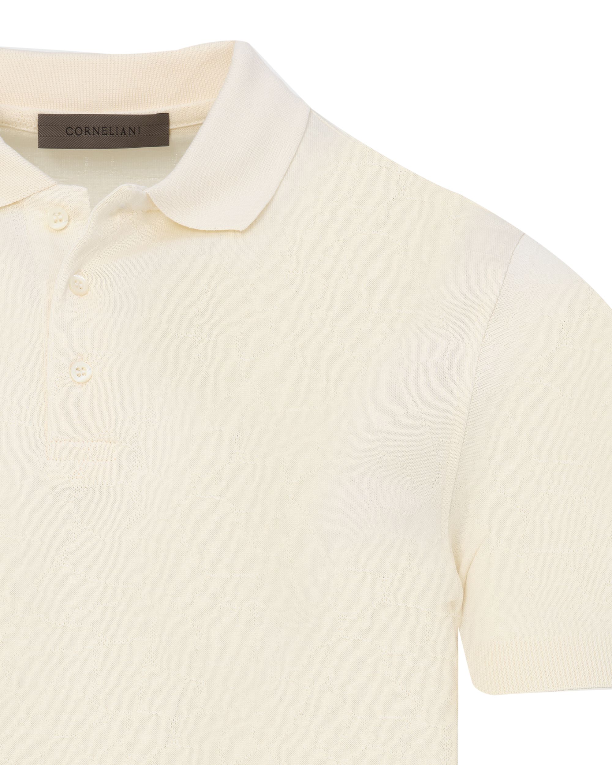 Corneliani Polo KM Ecru 083543-001-48