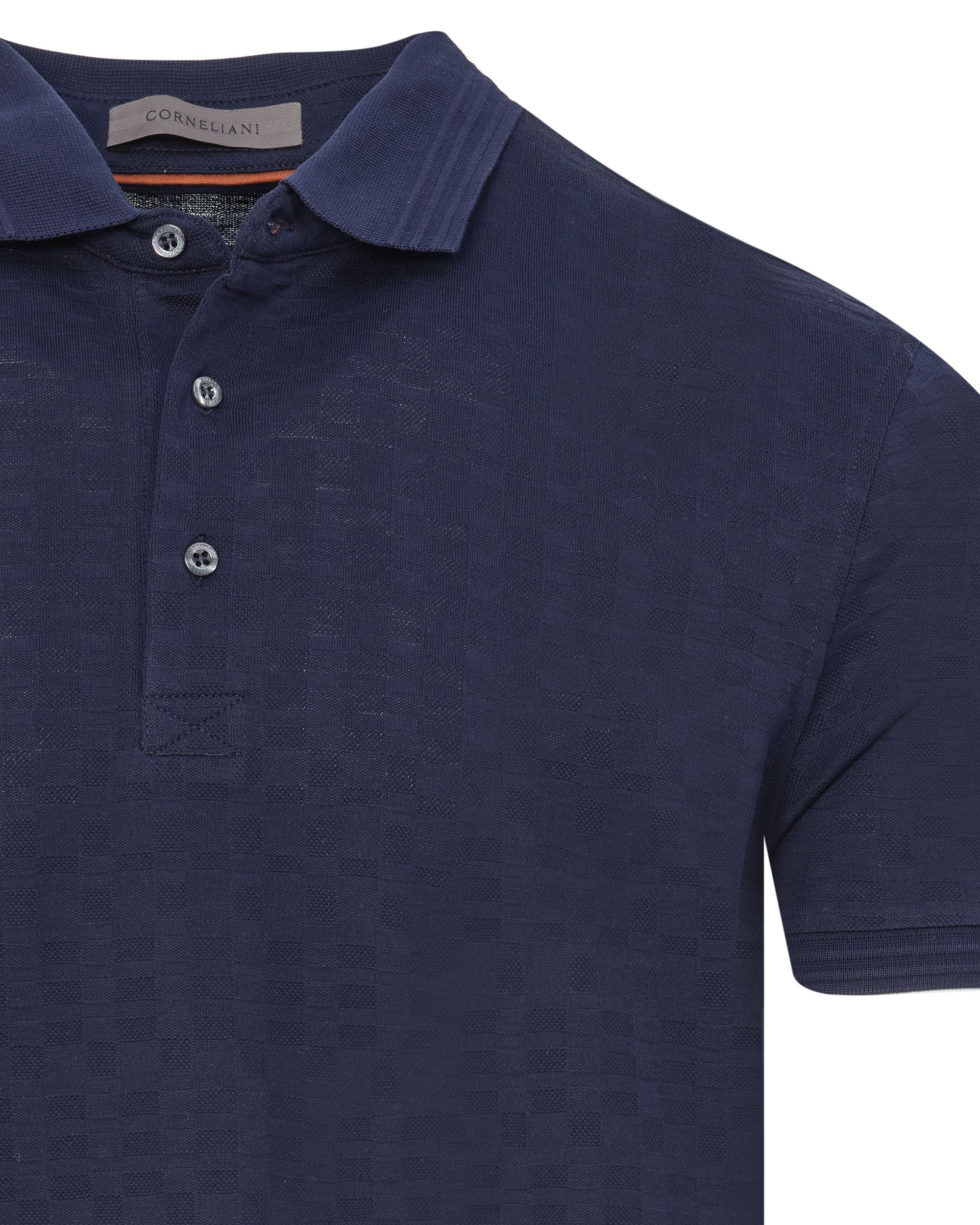 Corneliani Polo KM Donker blauw 083545-001-48