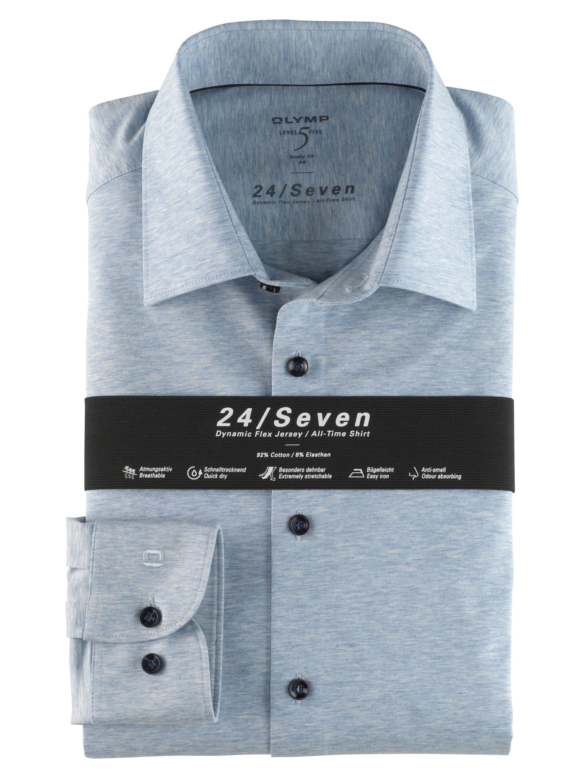 OLYMP Overhemd LM Blauw 083654-001-37