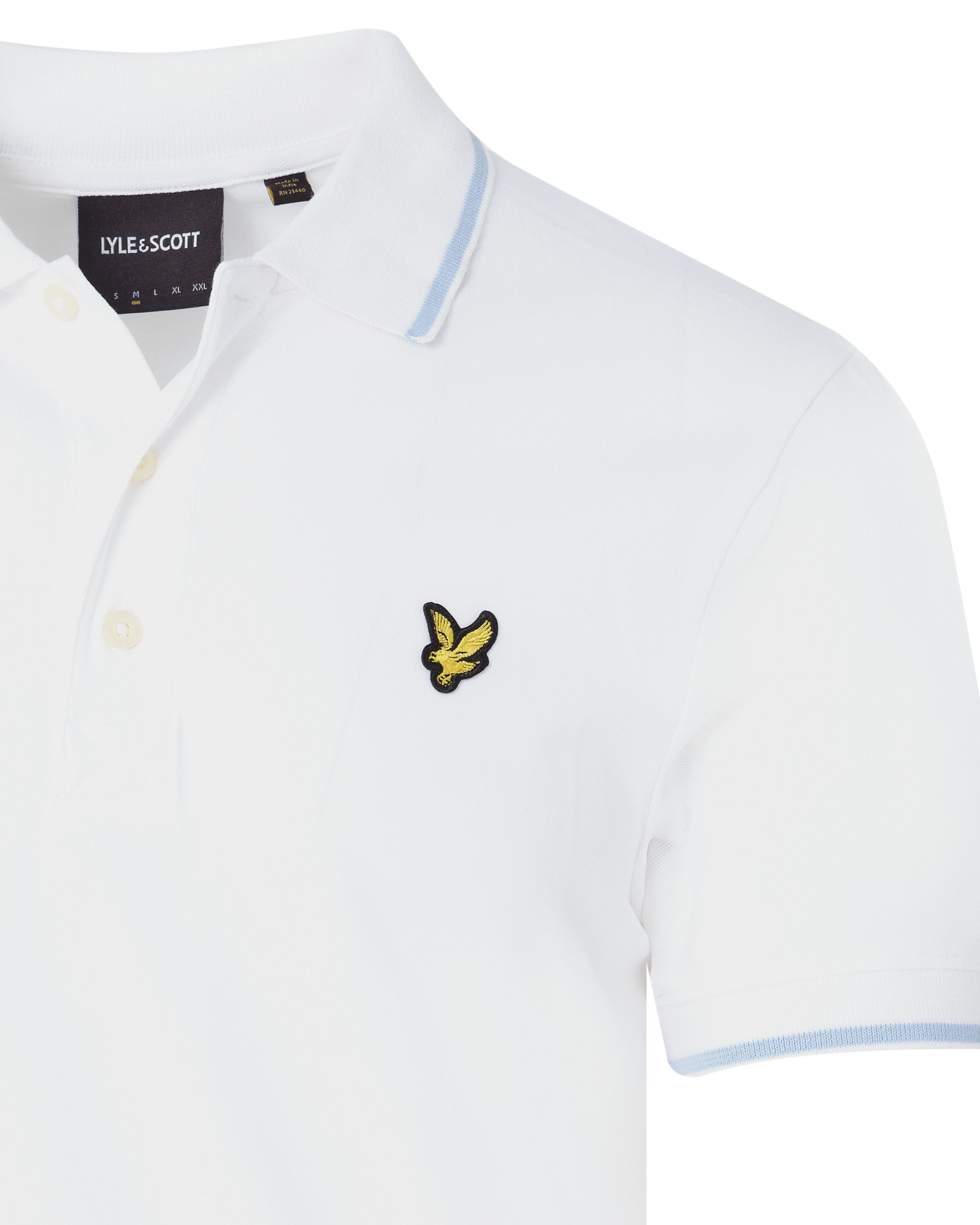 Lyle & Scott Polo KM Wit 083724-001-L