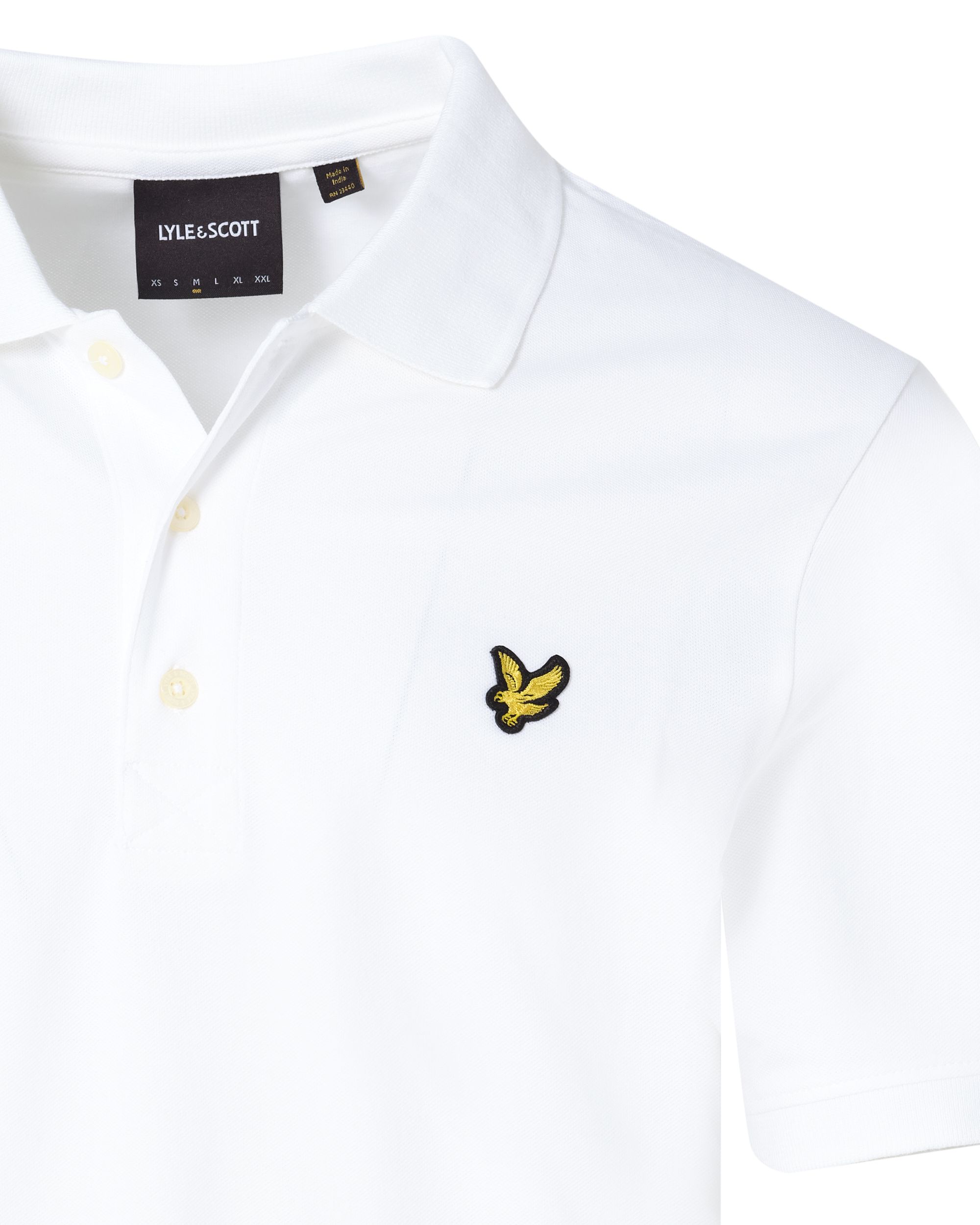 Lyle & Scott Polo KM Wit 083729-001-L