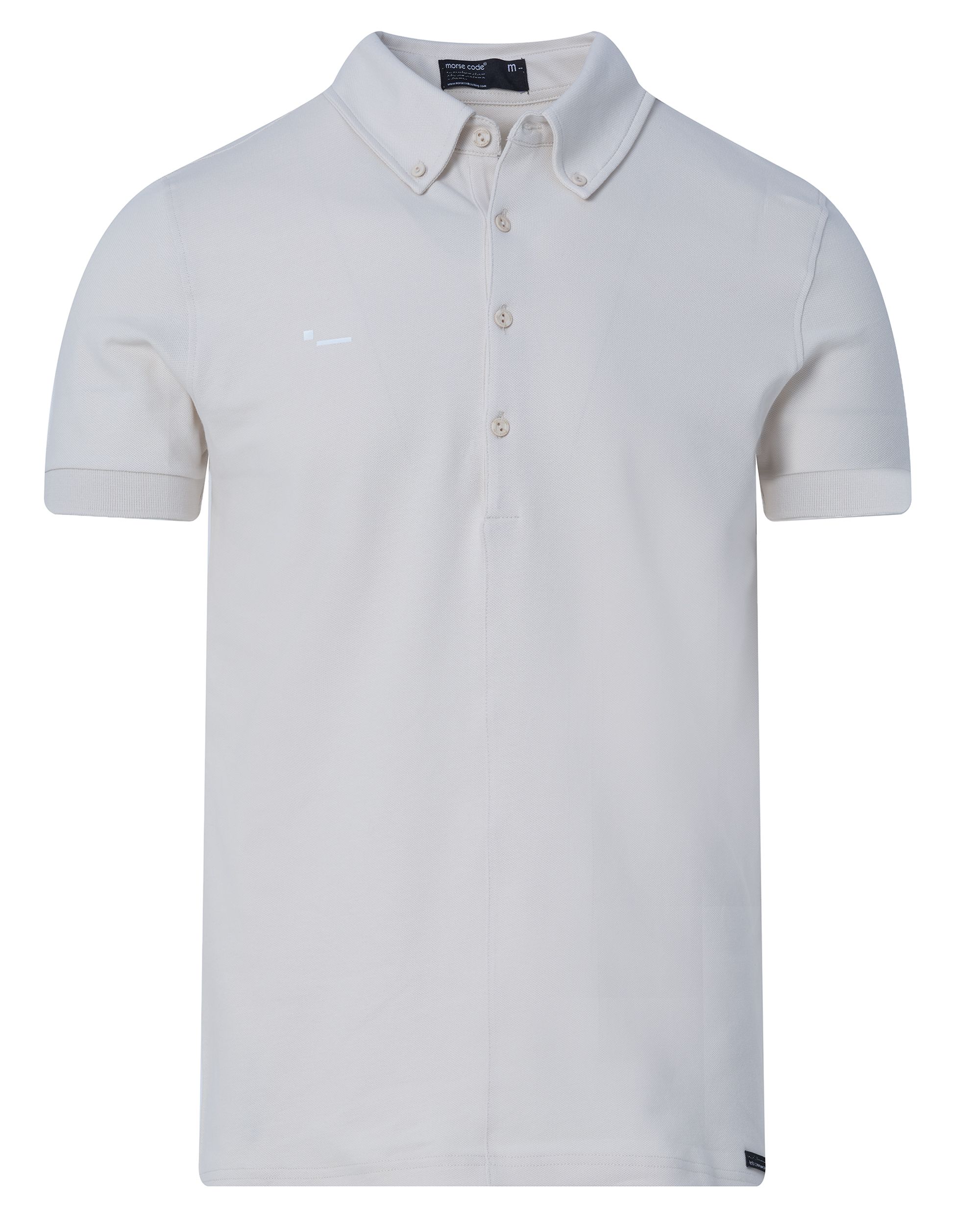 Morse Code Polo KM Licht grijs 083802-001-L