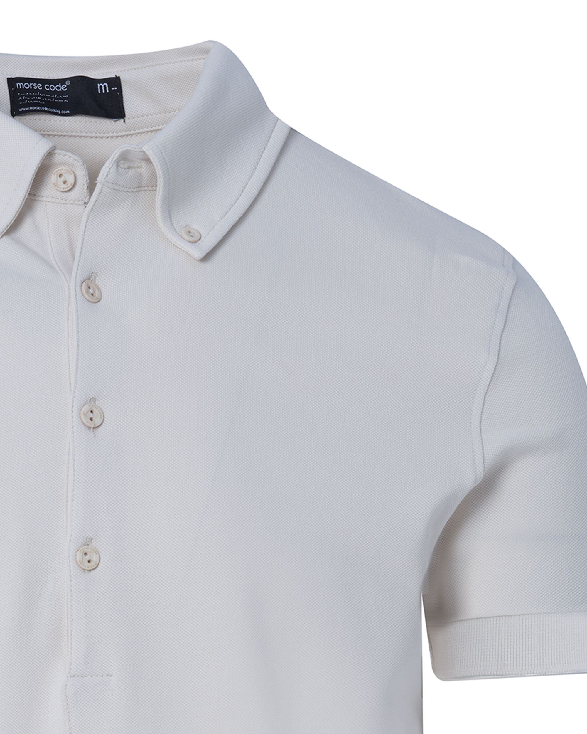 Morse Code Polo KM Licht grijs 083802-001-L