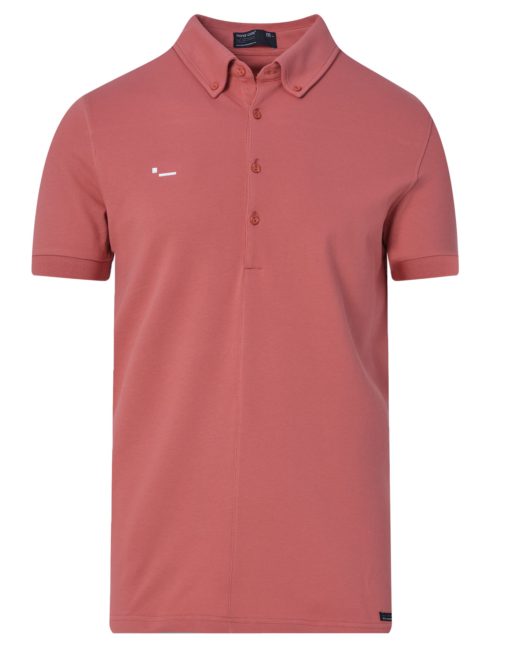 Morse Code Polo KM Rood 083805-001-L