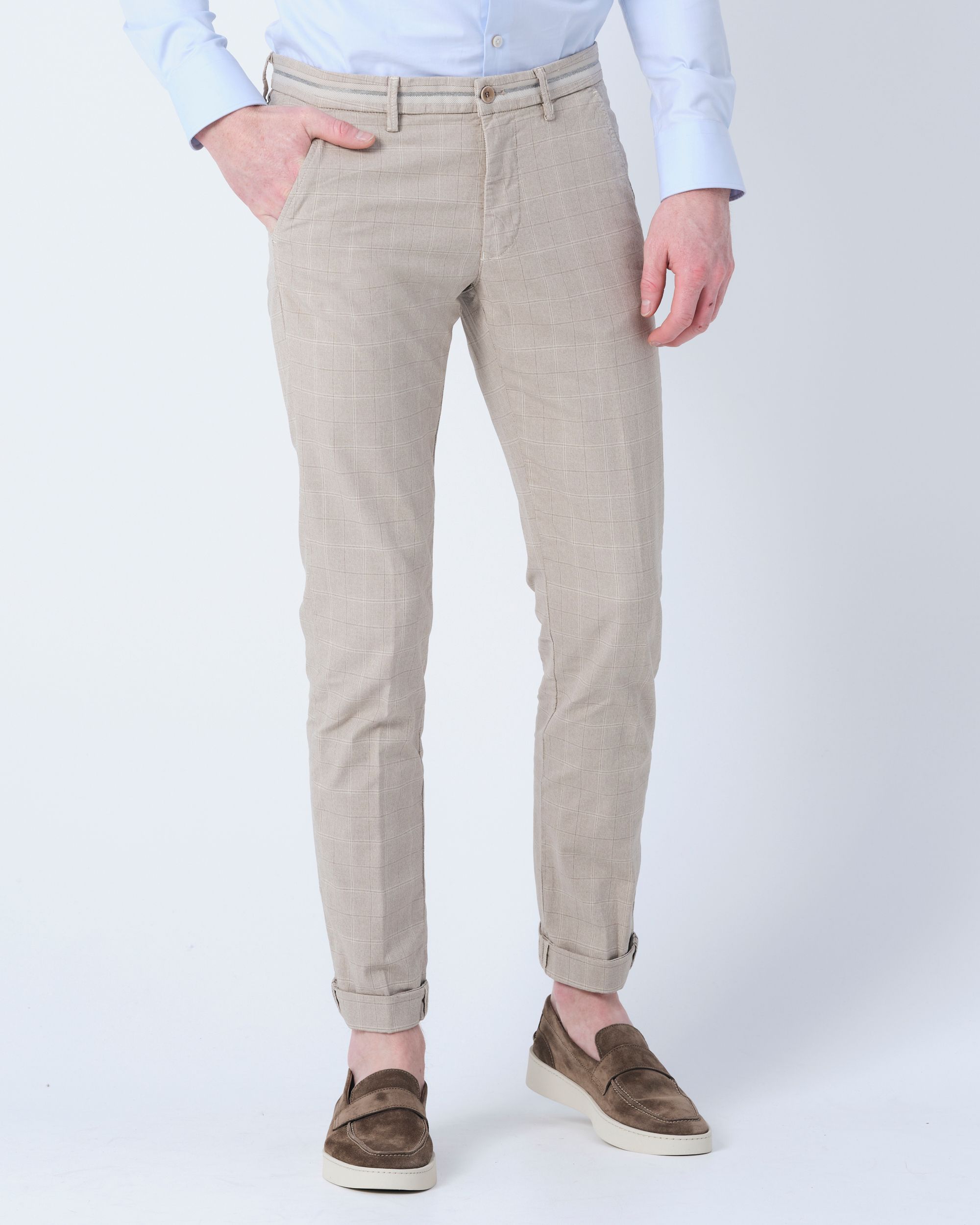 Mason's Chino Bruin ruit 083847-001-46