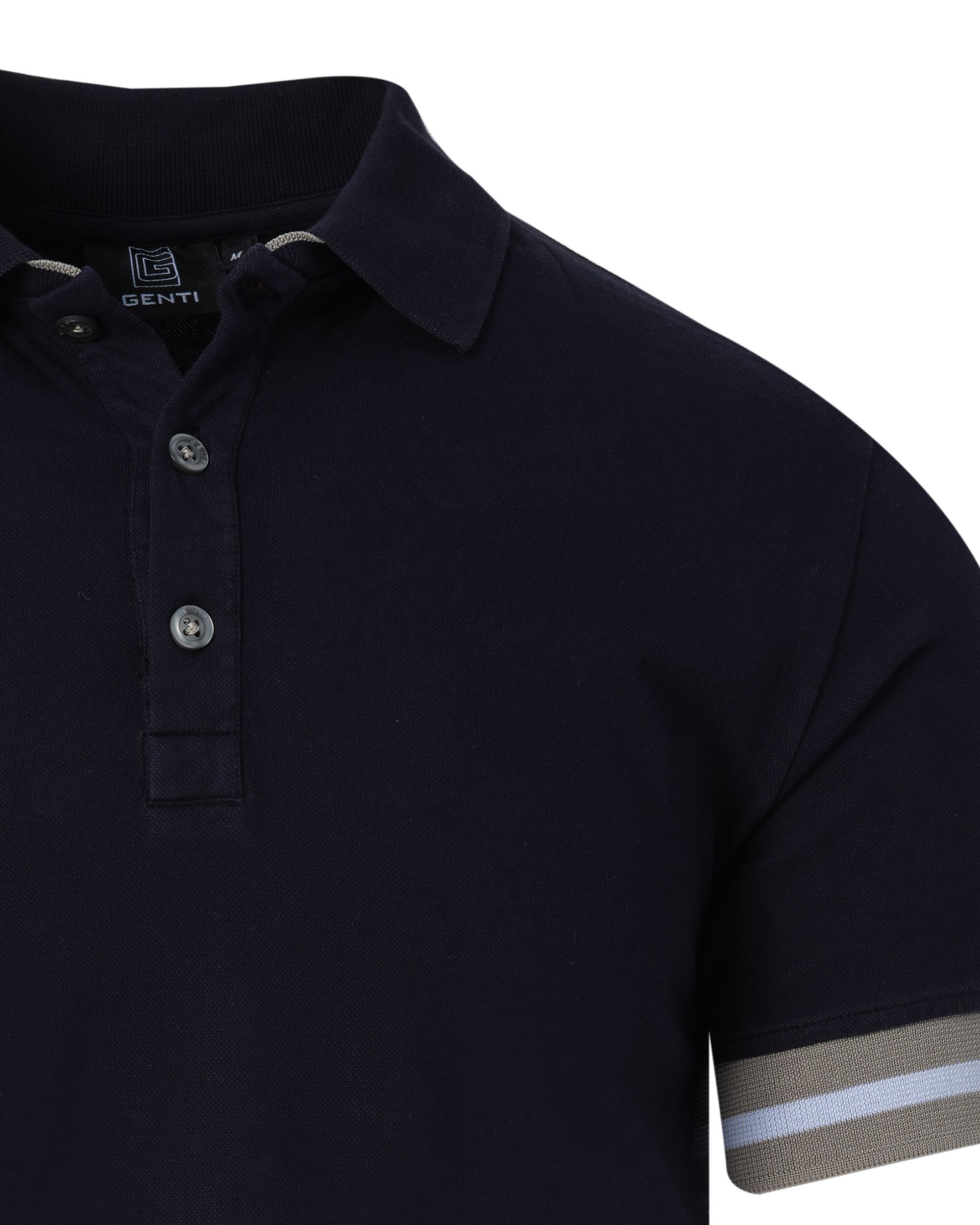 Genti Polo KM Donker blauw 083871-001-L