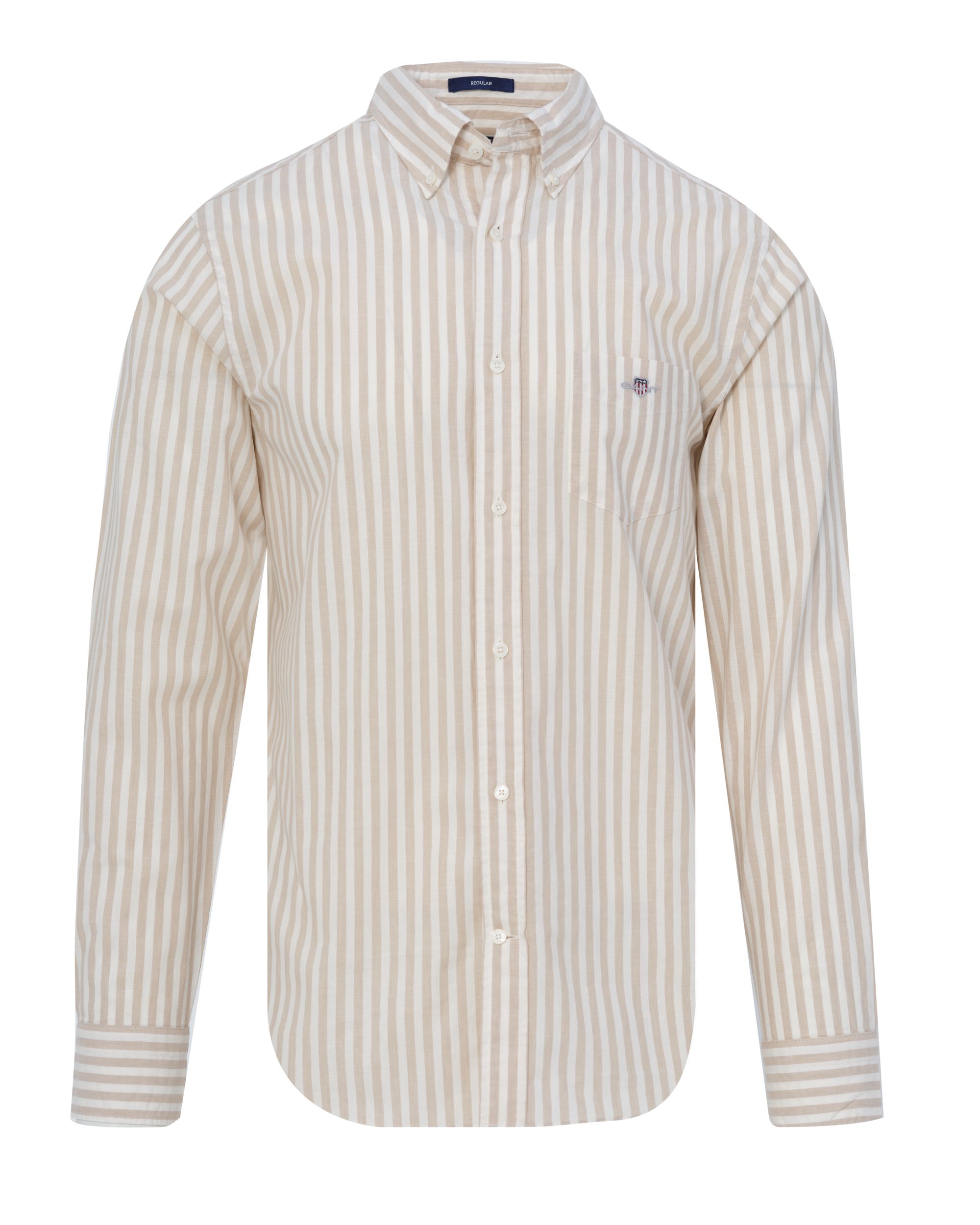 GANT Casual Overhemd LM Beige streep 083903-001-L