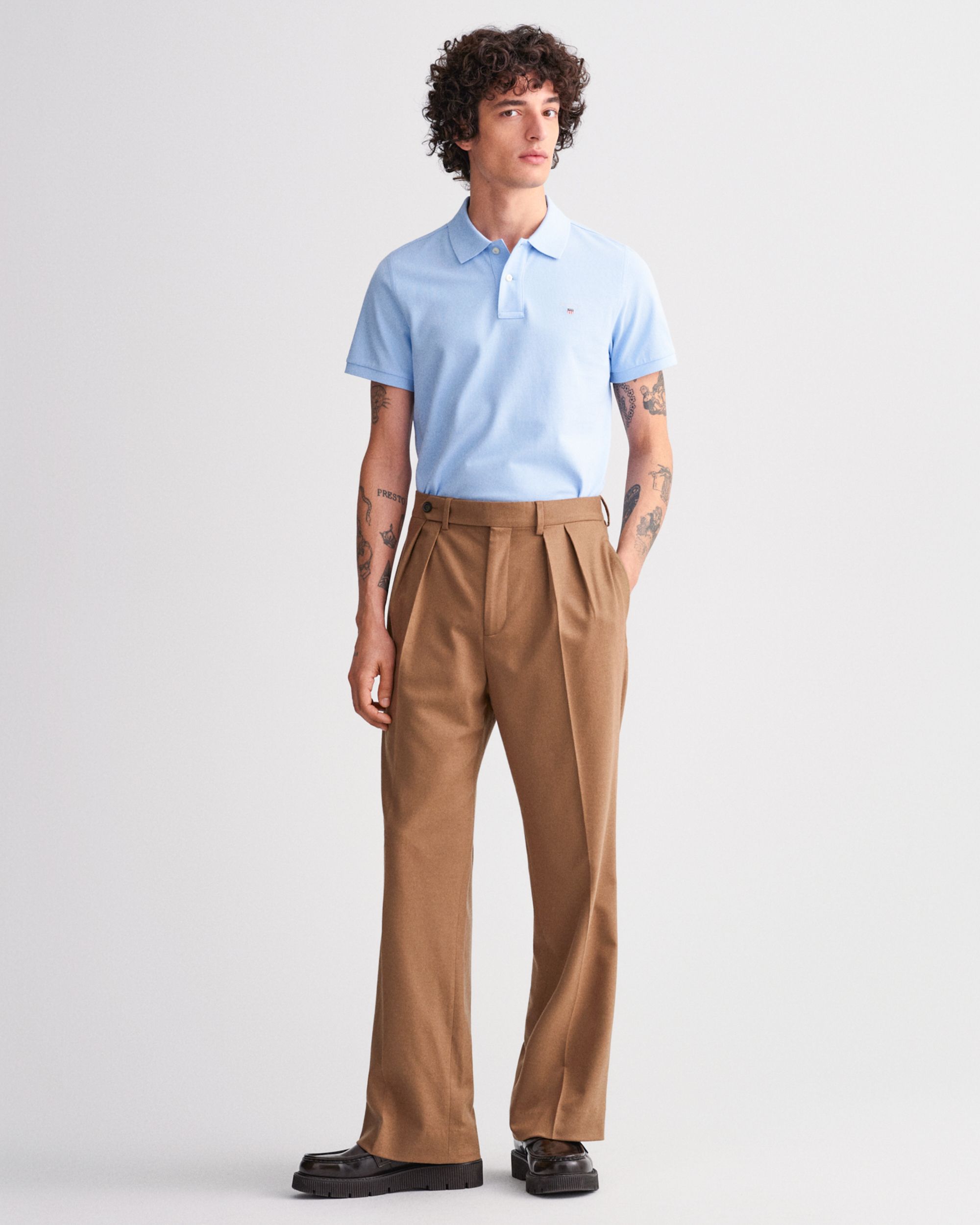 GANT Polo KM Licht blauw 083920-001-L