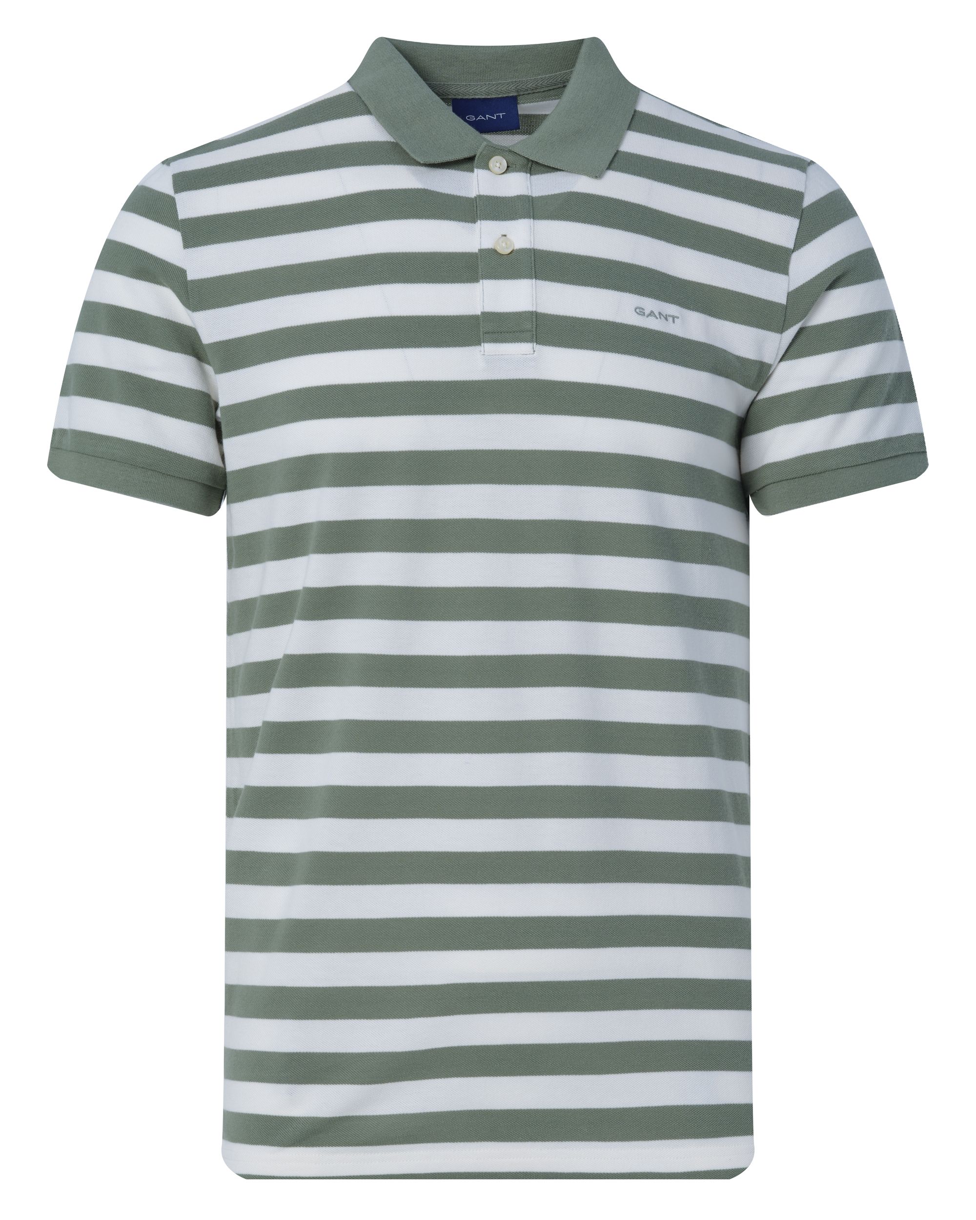 GANT Polo KM Groen streep 083931-001-L