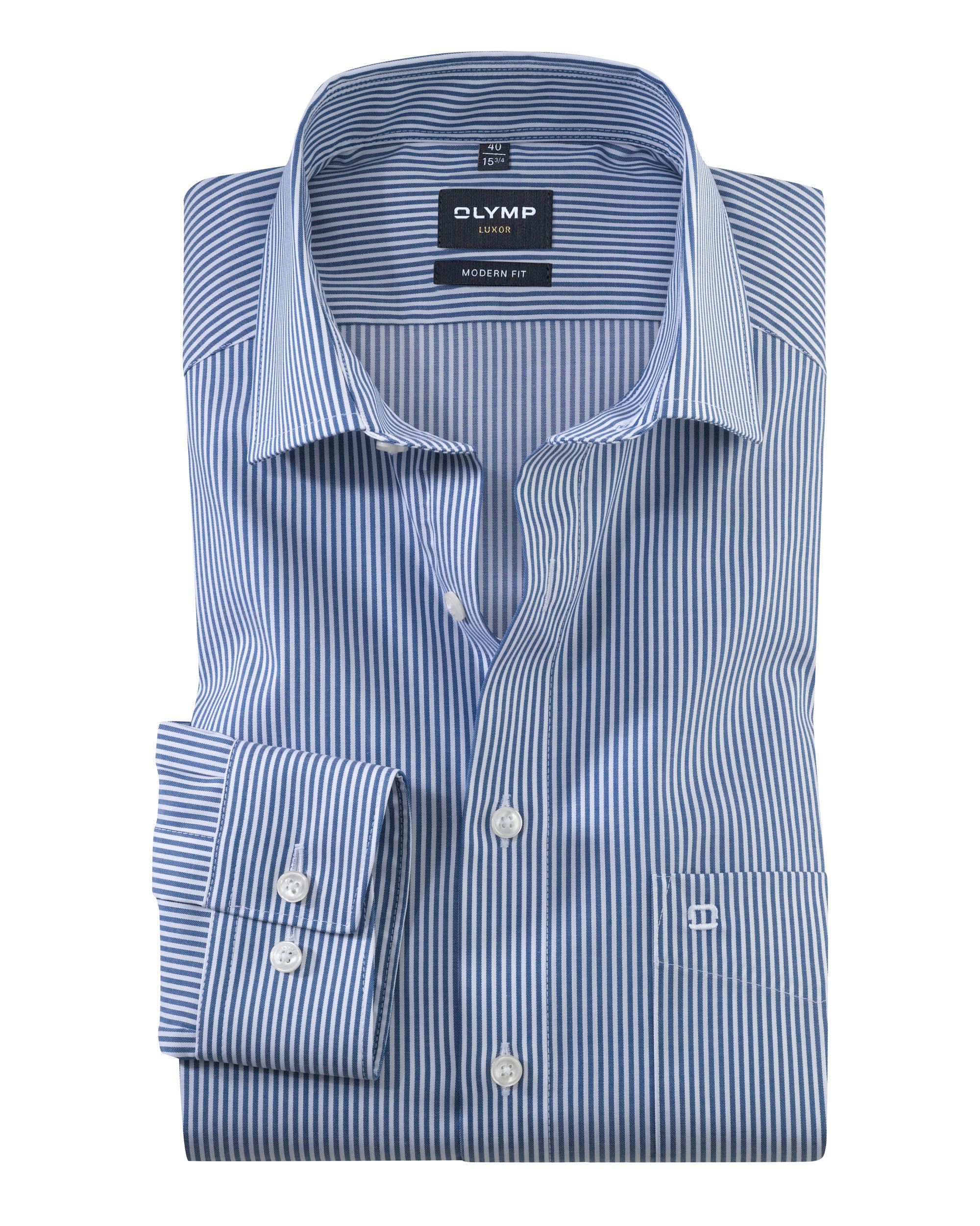 OLYMP Overhemd LM Donker blauw 083935-001-37