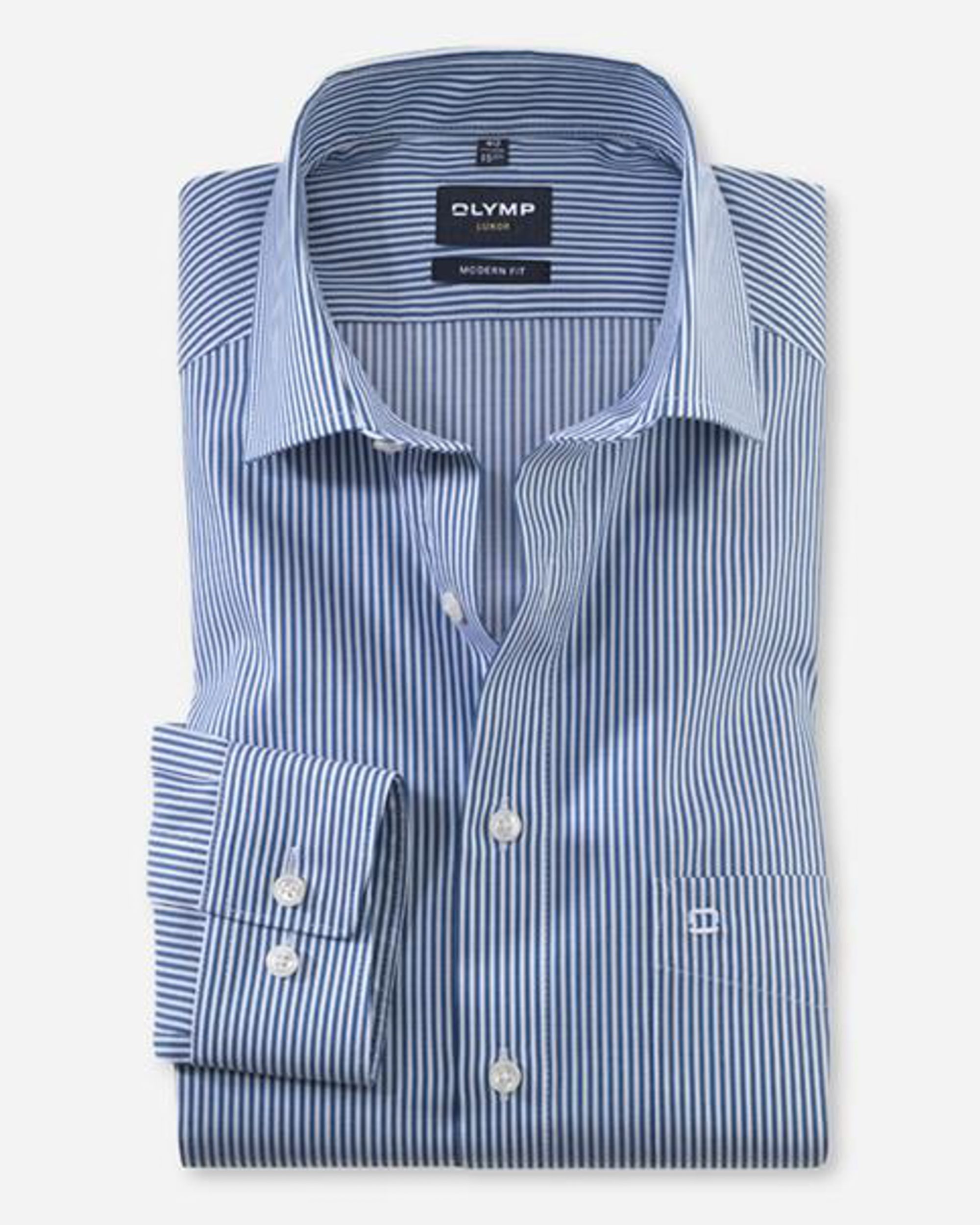 OLYMP Overhemd LM Donker blauw 083935-001-37