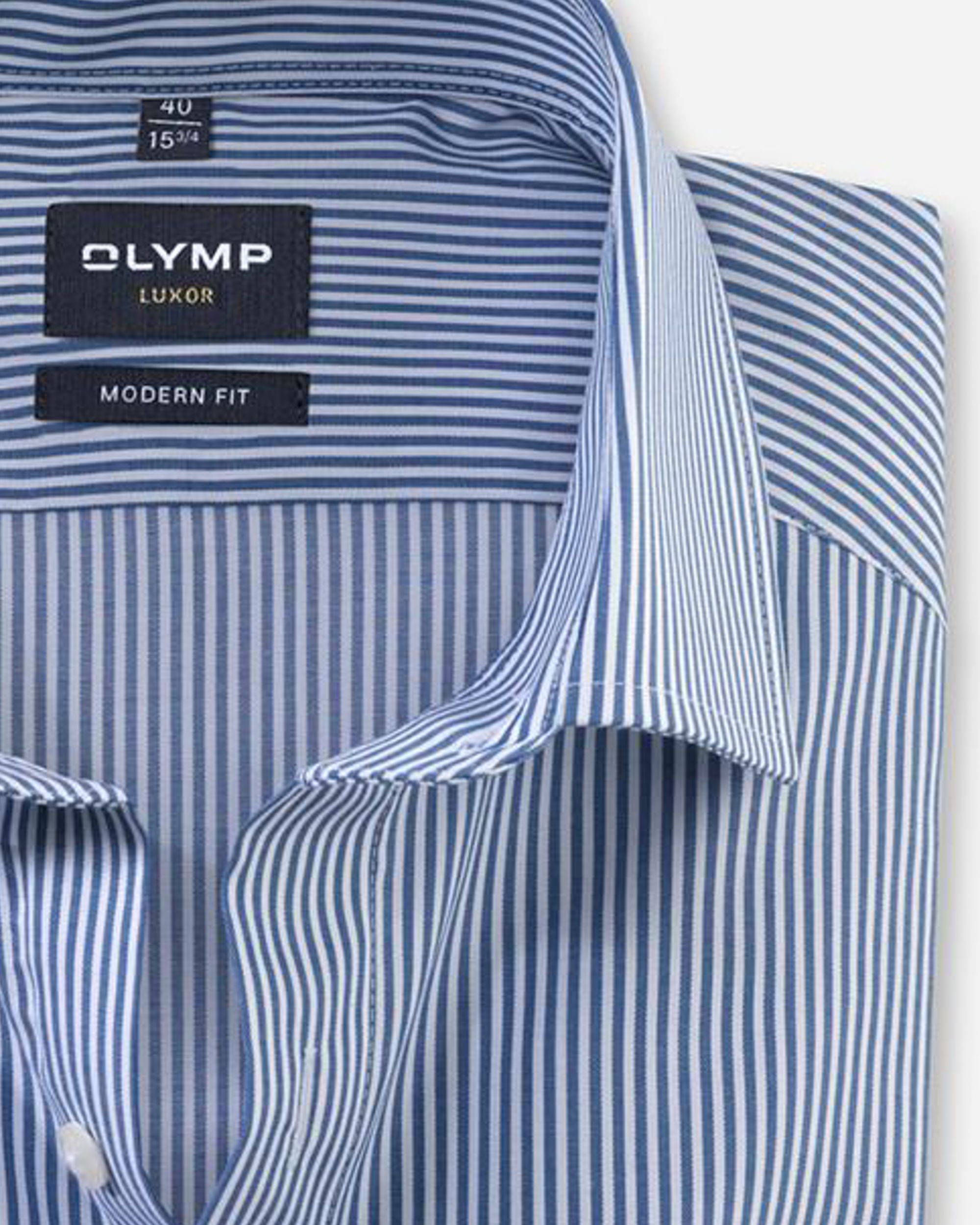 OLYMP Overhemd LM Donker blauw 083935-001-37