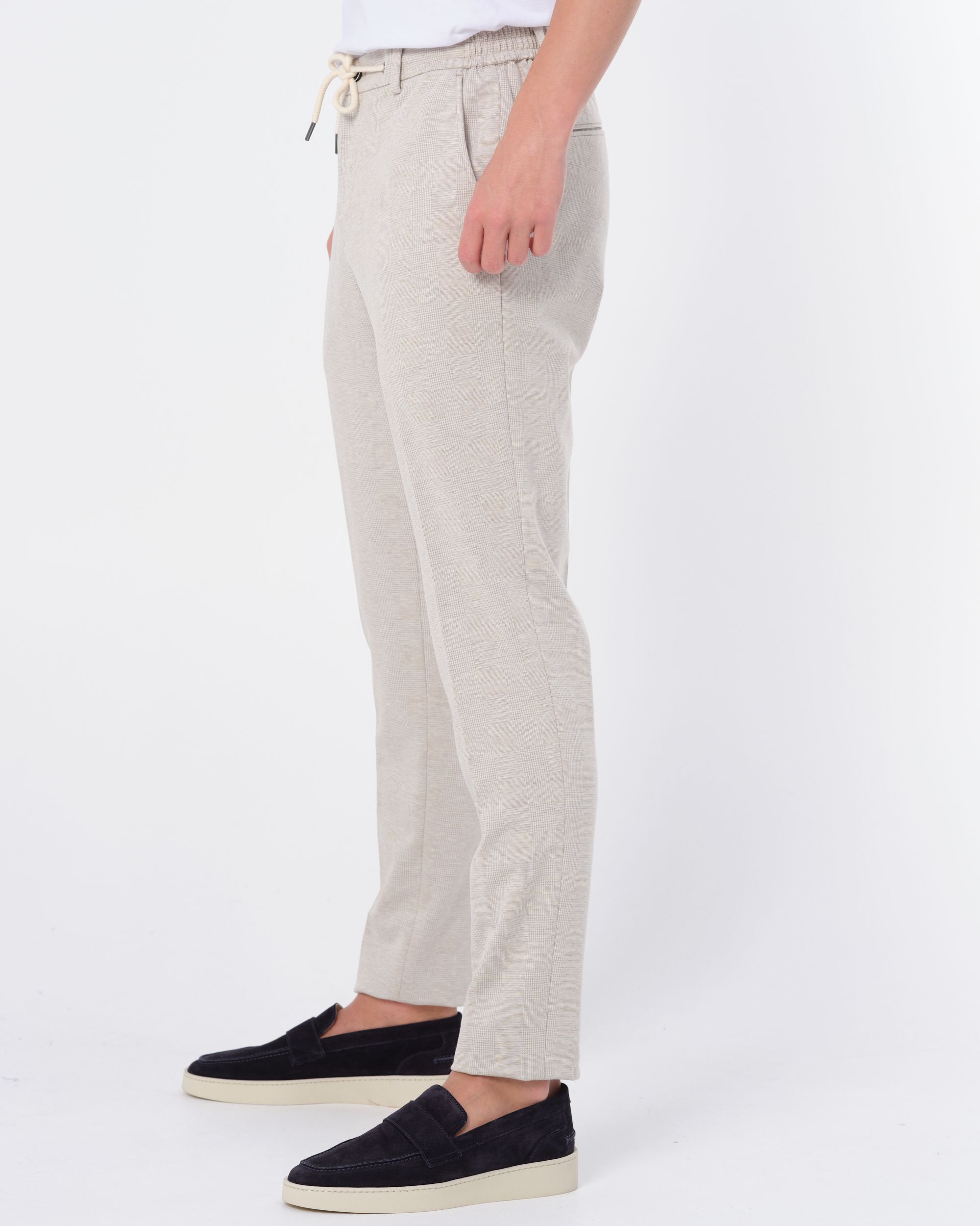 The BLUEPRINT Premium - Pantalon Beige grote ruit 084020-001-46