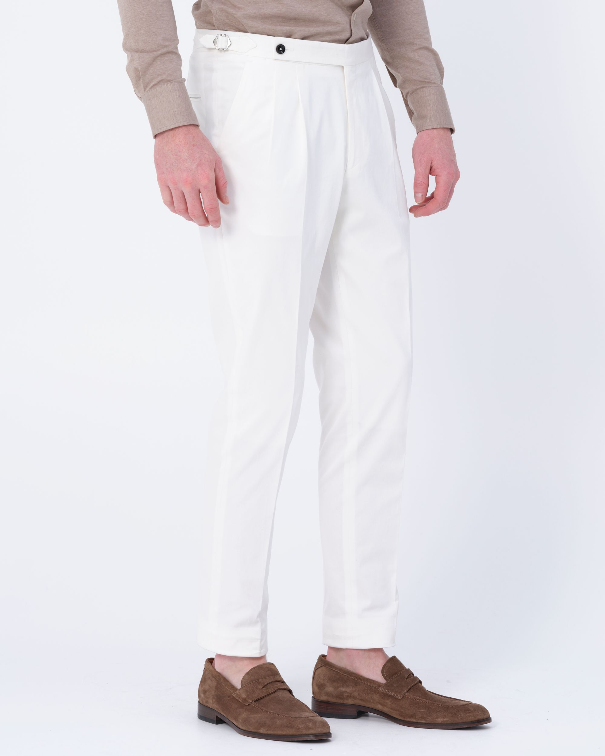 Dutch Dandies Pistoia Pantalon Wit uni 084134-002-56