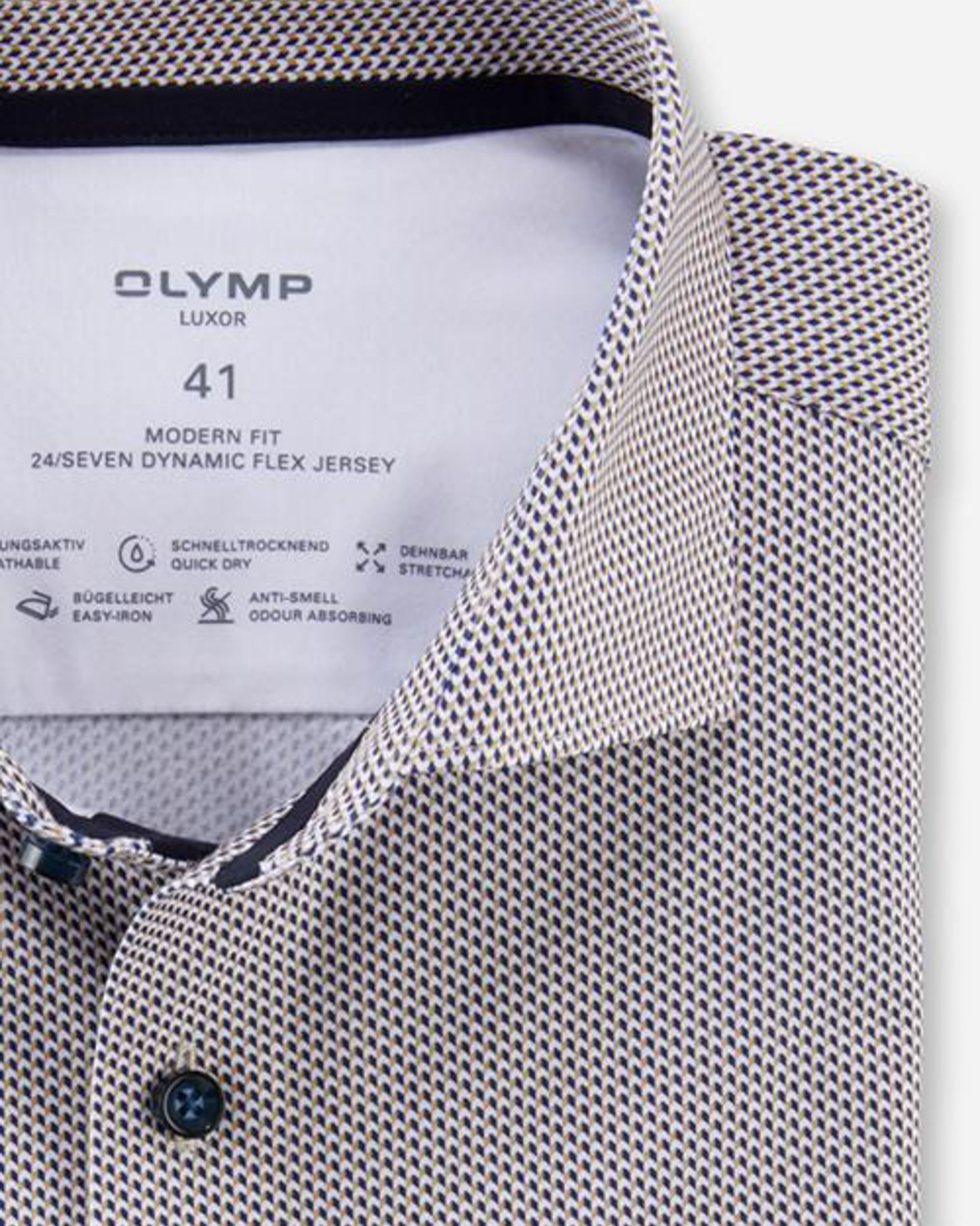 OLYMP Overhemd LM Beige 084274-001-47