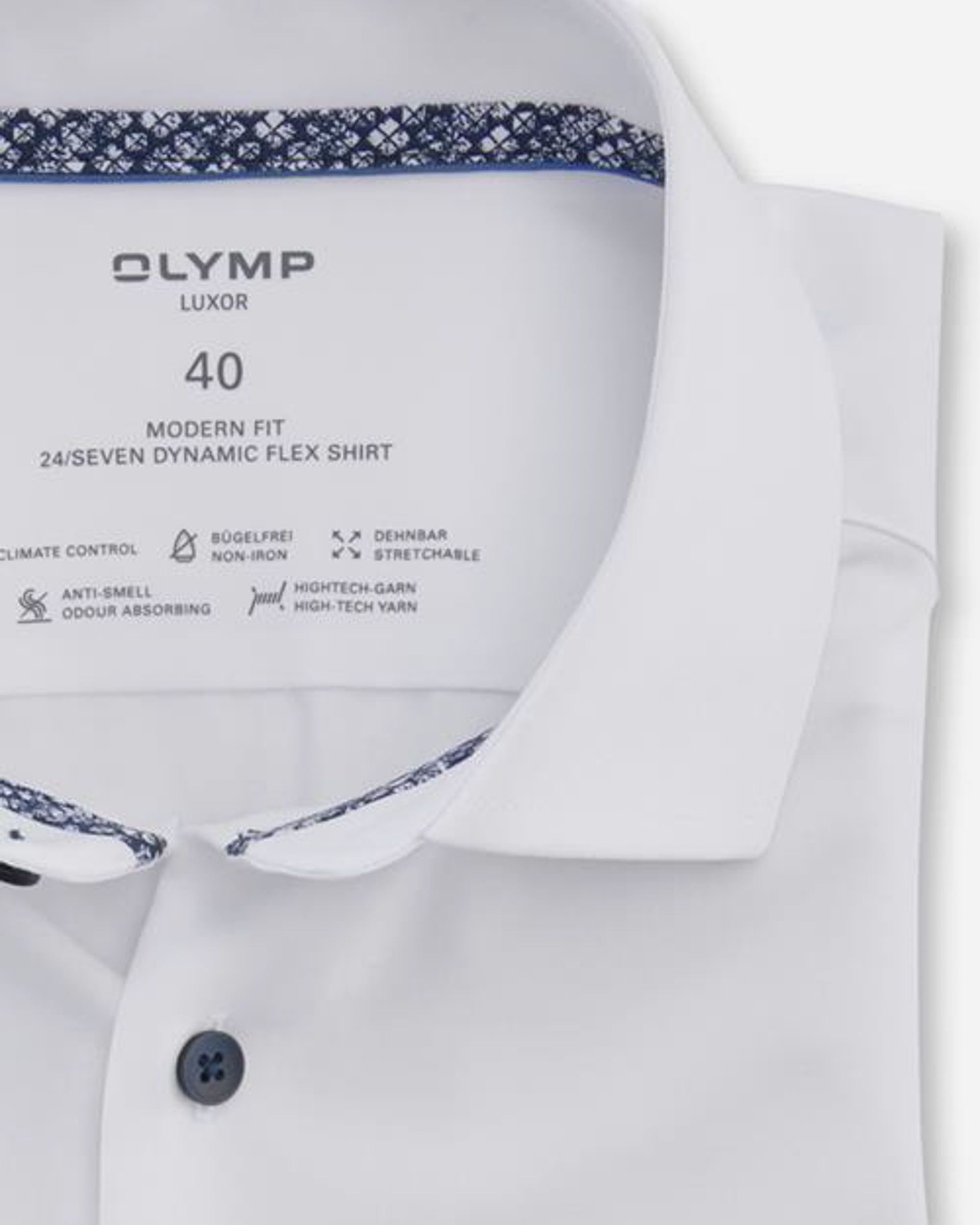 OLYMP Overhemd LM Wit 084280-001-47