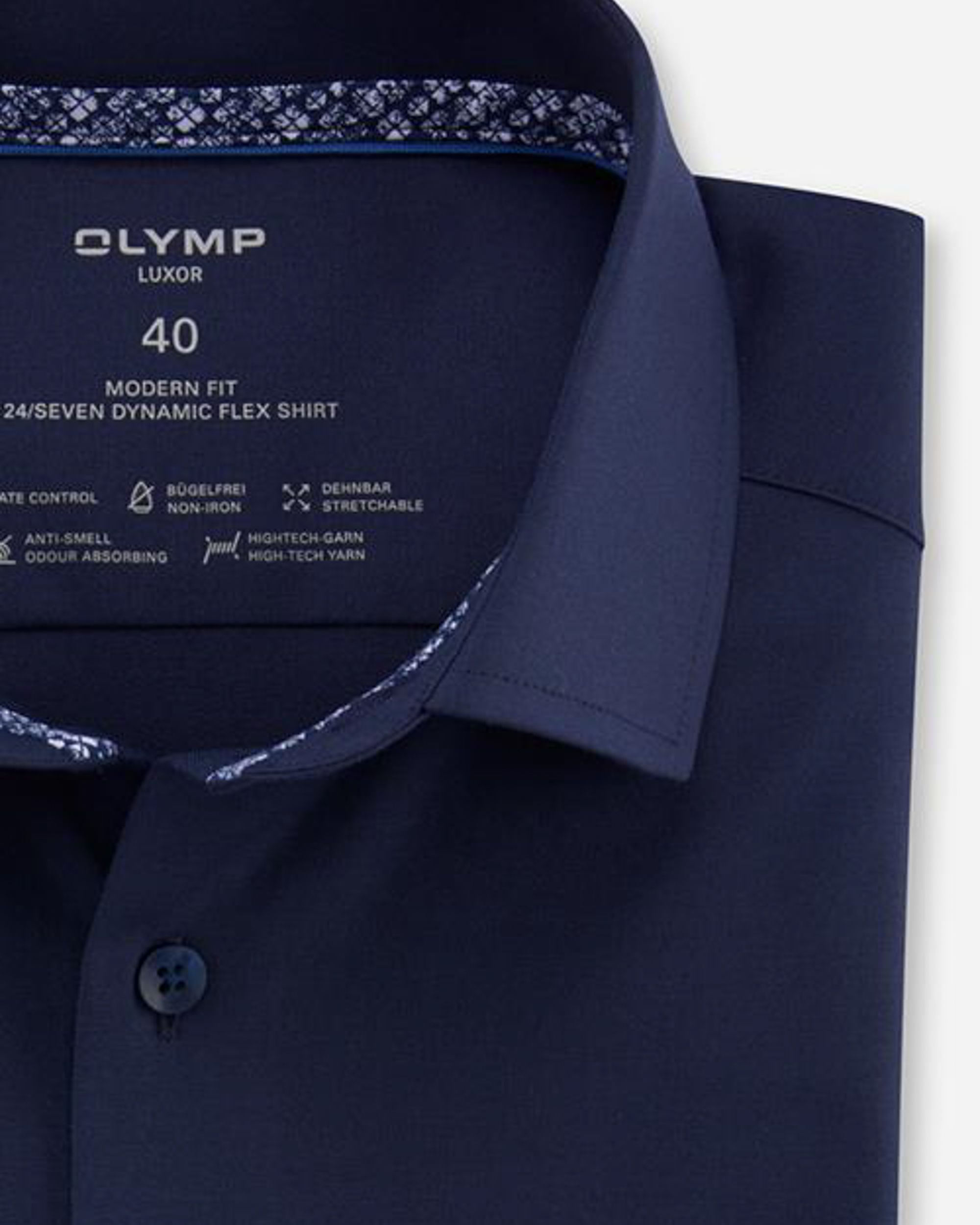 OLYMP Overhemd LM Donker blauw 084282-001-47