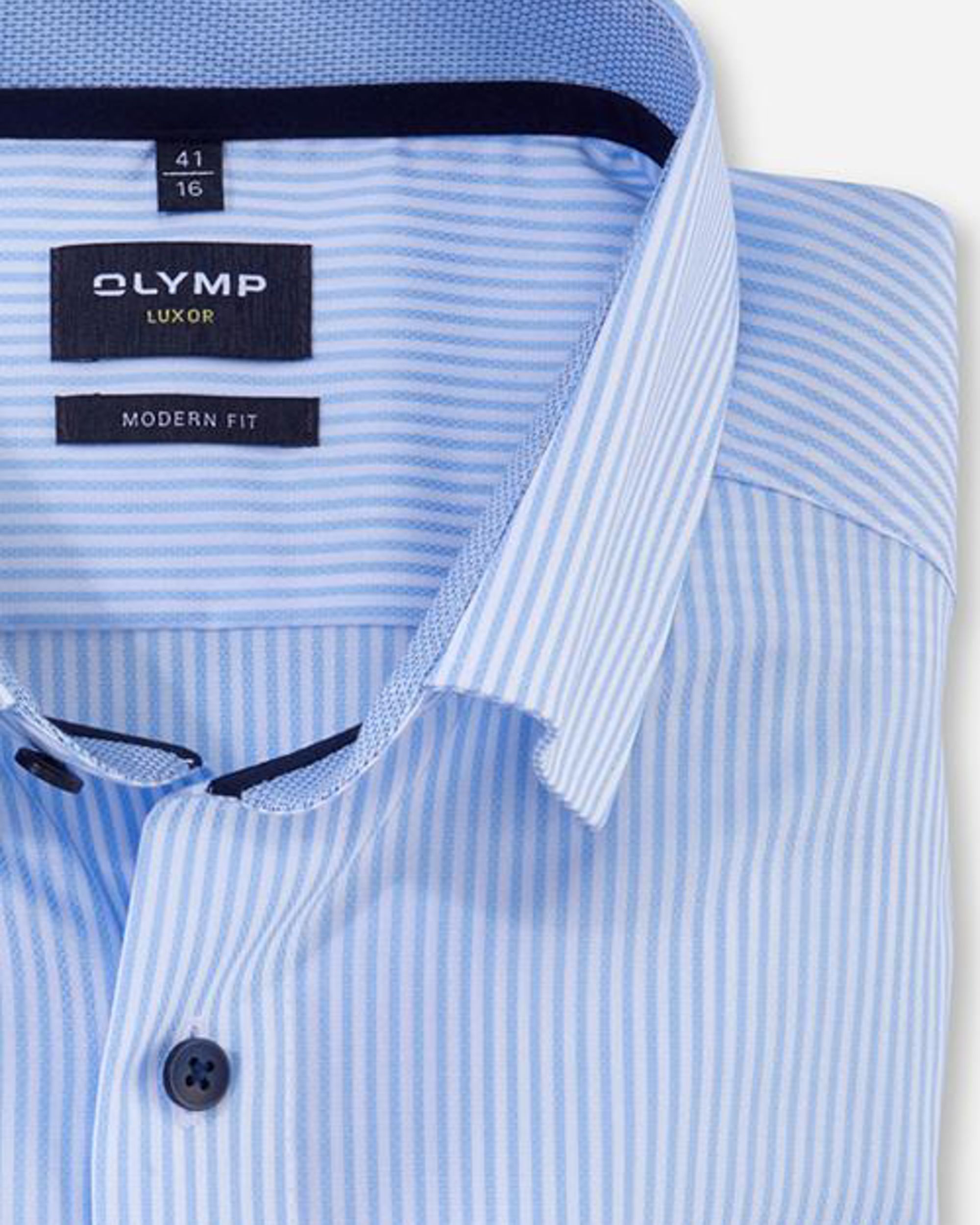 OLYMP Overhemd LM Blauw 084287-001-47