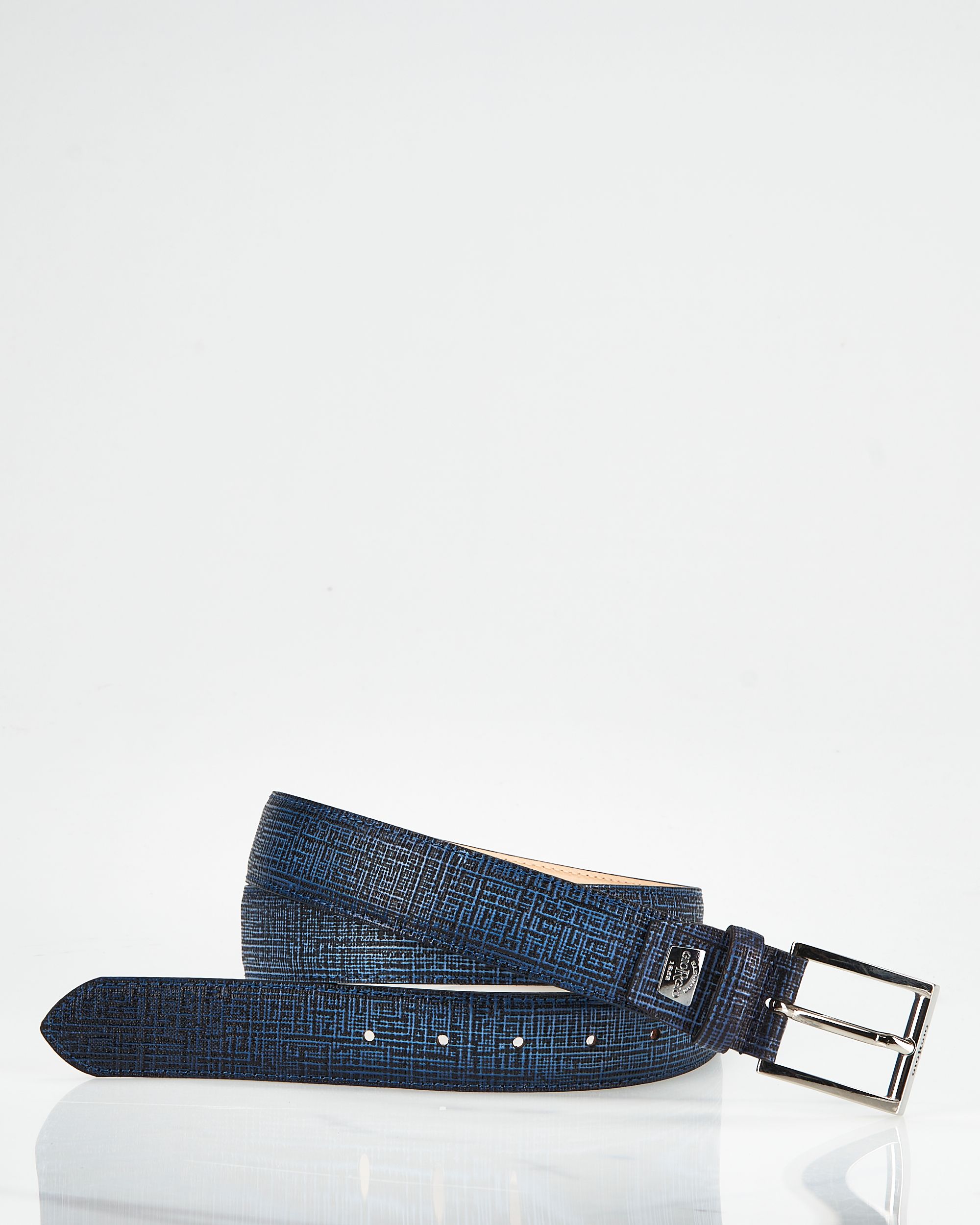 Giorgio Geklede riem Blauw 084468-001-115