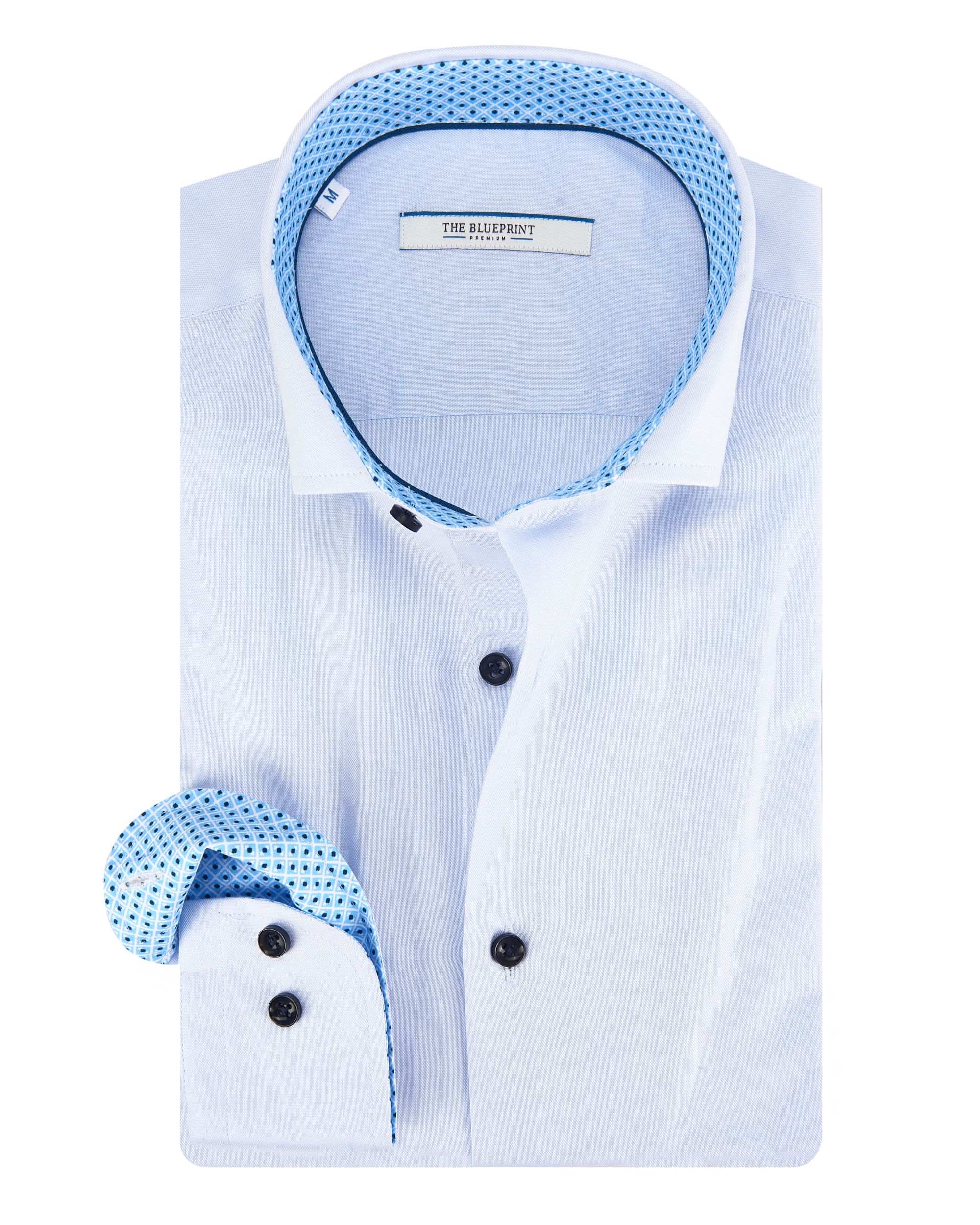 The BLUEPRINT Premium Trendy overhemd LM L.BLUE 084490-001-L