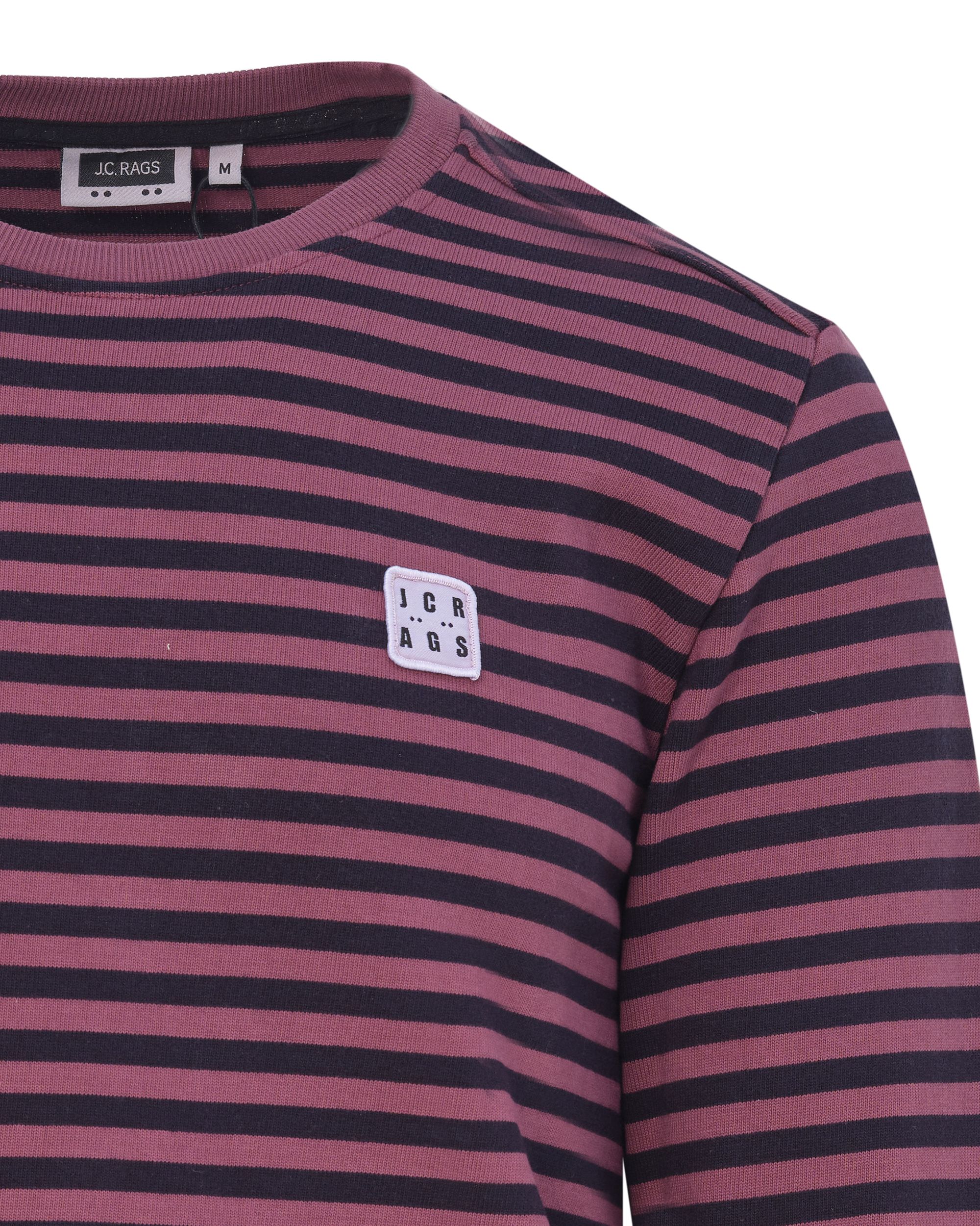 J.C. RAGS T shirt LM Berry stripe 084534-004-L