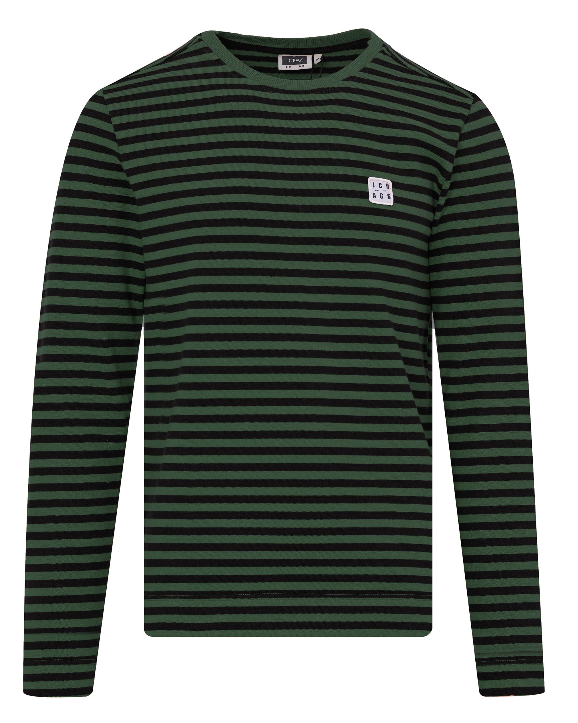 J.C. RAGS T shirt LM Green stripe 084534-005-L