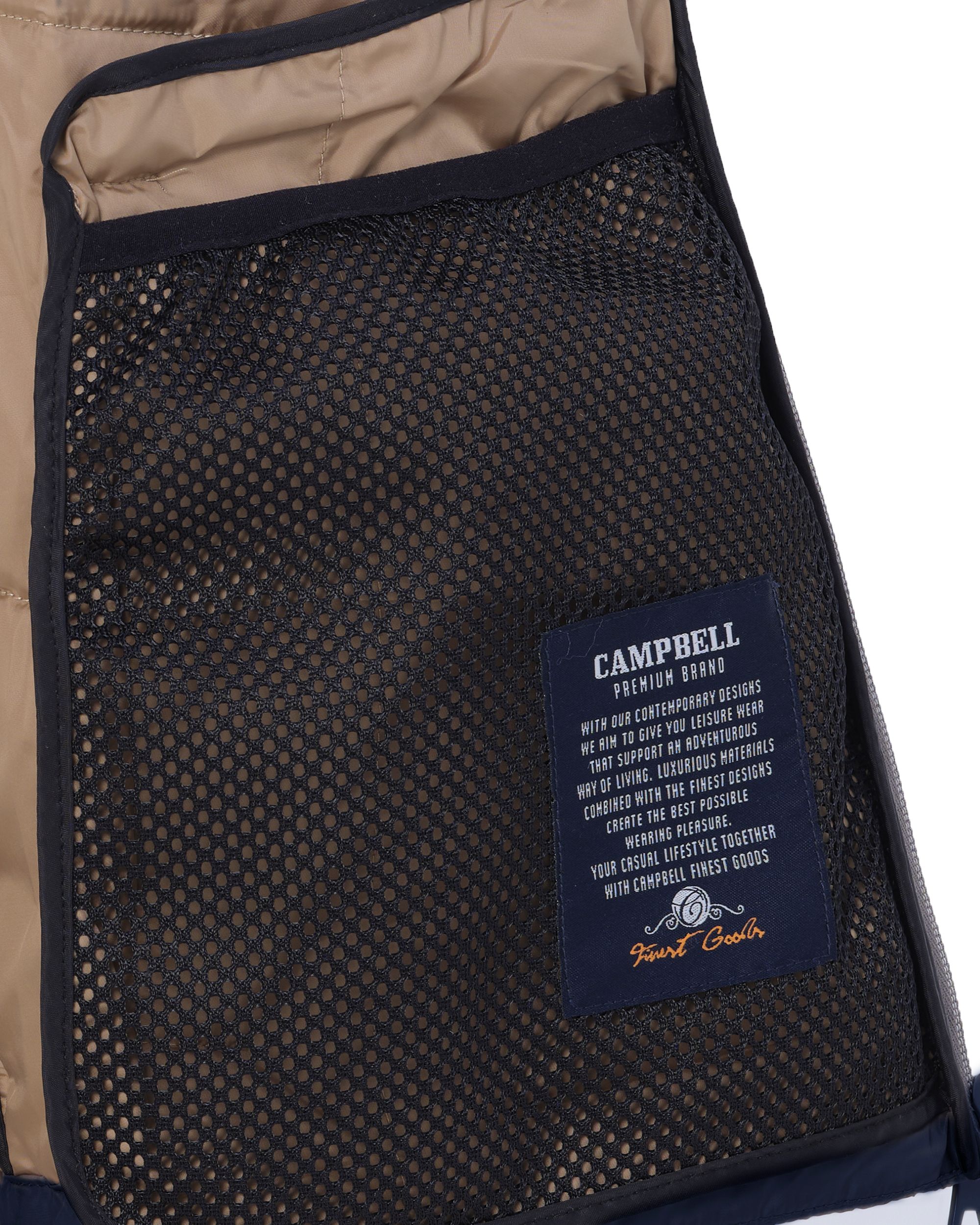 Campbell Classic Gewatteerde jas NAVY 084657-001-L