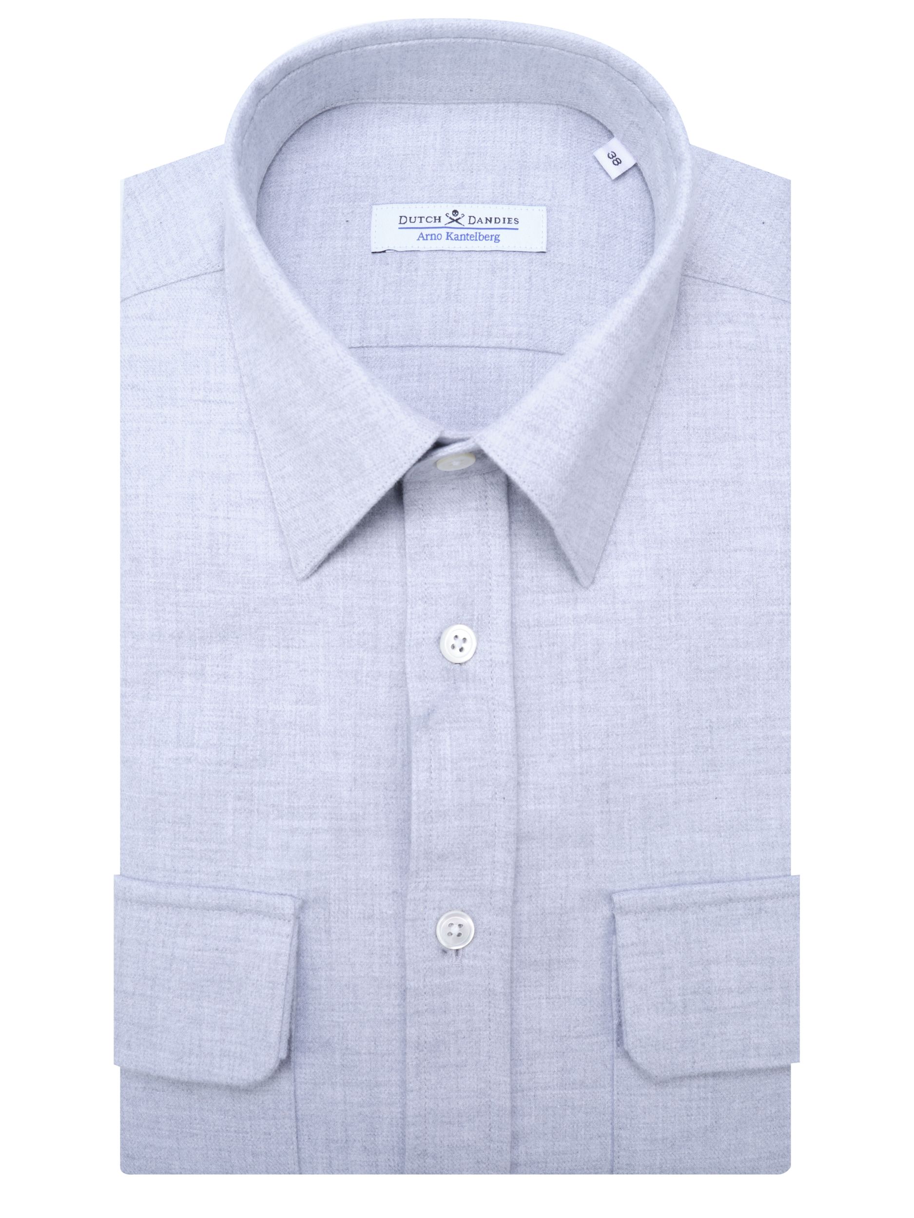 Dutch Dandies Overhemd LM Light Grey 084676-002-37