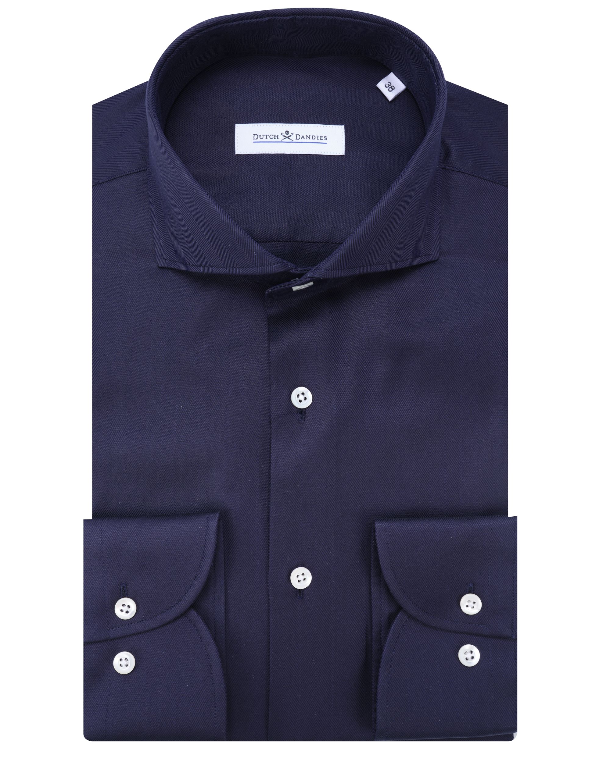 Dutch Dandies Overhemd LM NAVY 084677-002-37