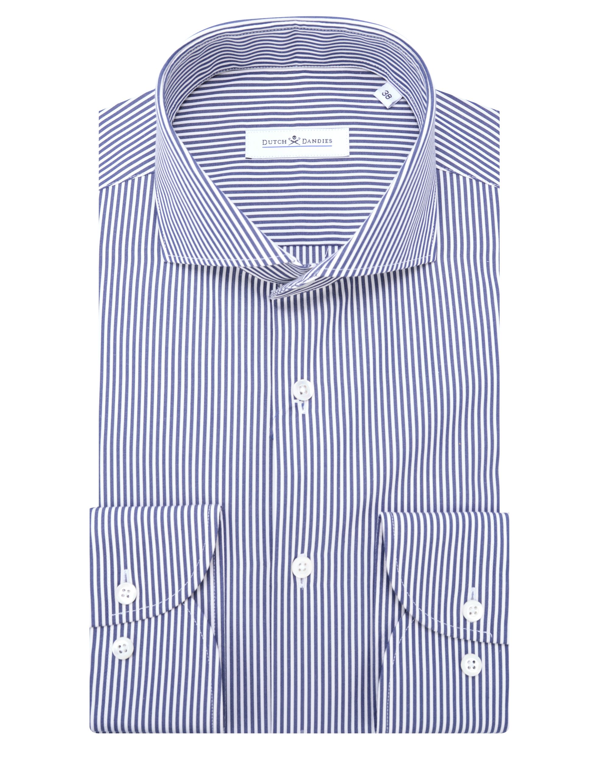 Dutch Dandies Overhemd LM Navy streep 084679-001-37