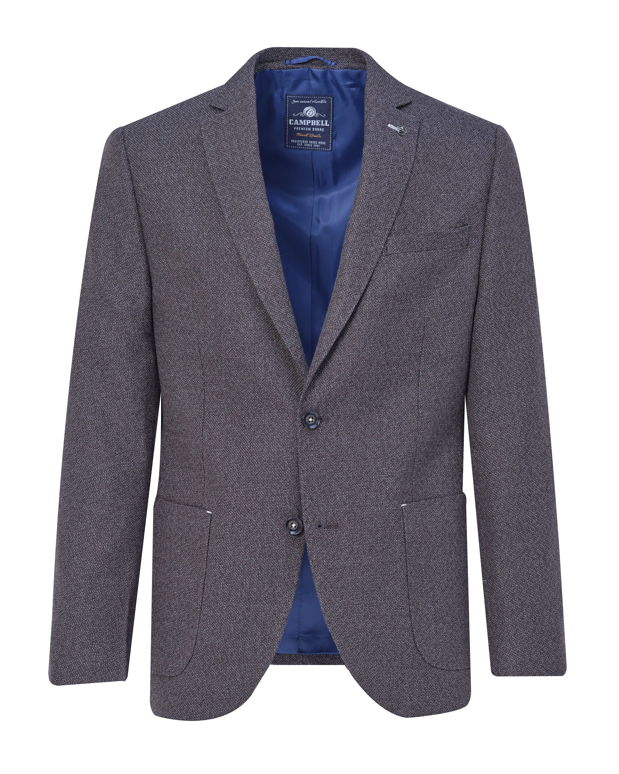 Campbell Classic Blazer Bruin dessin 084717-001-48