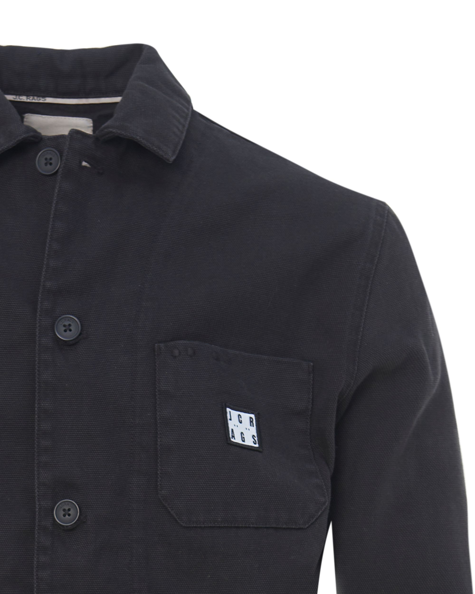 J.C. RAGS Roderick Overshirt Black 084722-001-L