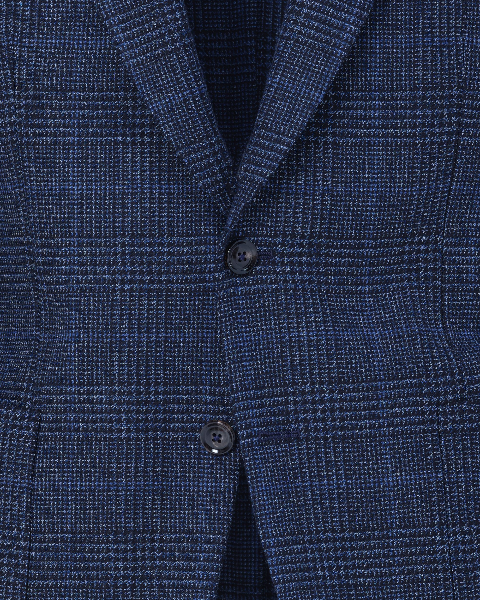 Dutch Dandies Devon Colbert Blauw grote ruit 084738-001-37