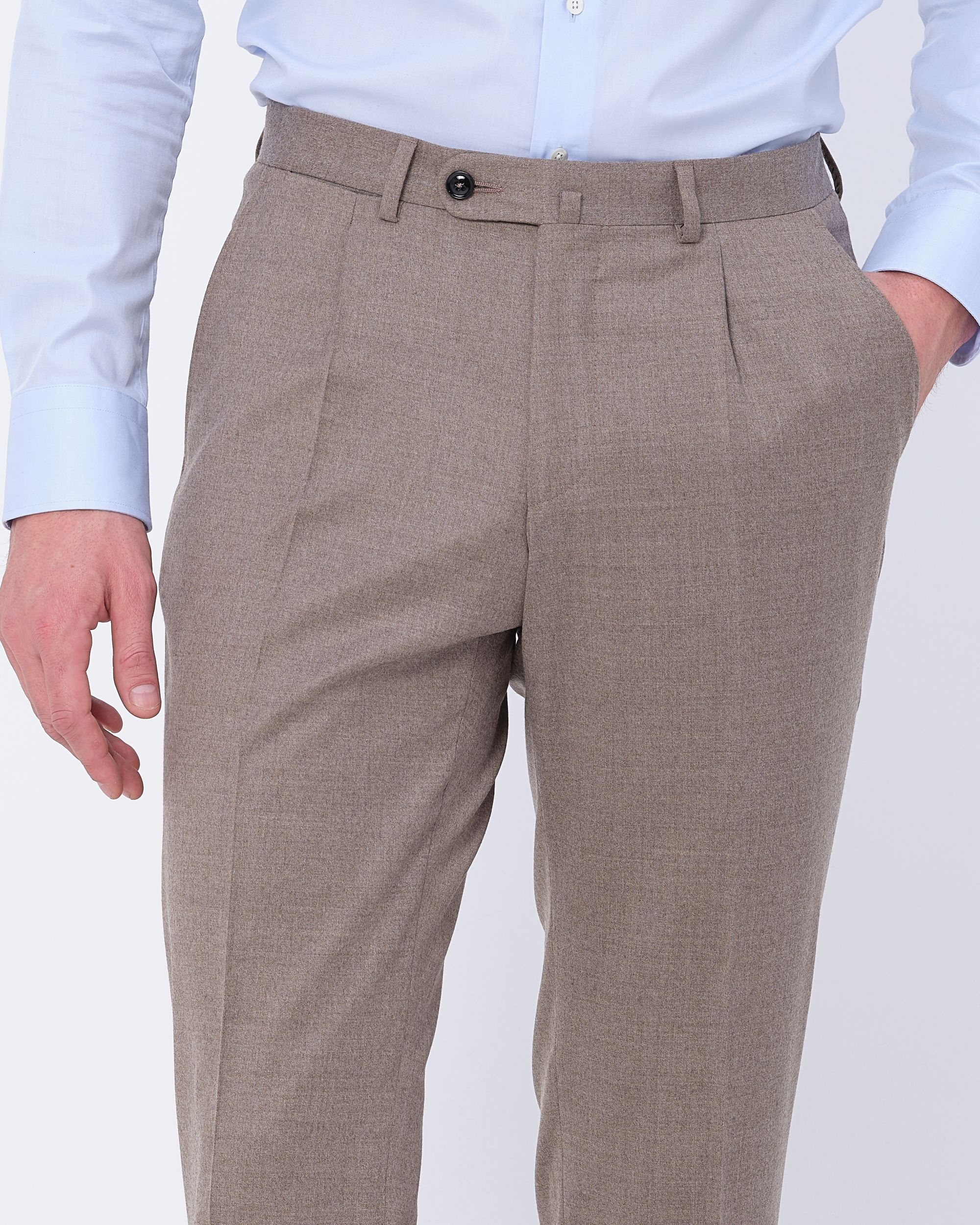 Dutch Dandies Mix & Match Pantalon Lichtbruin uni 084780-003-46