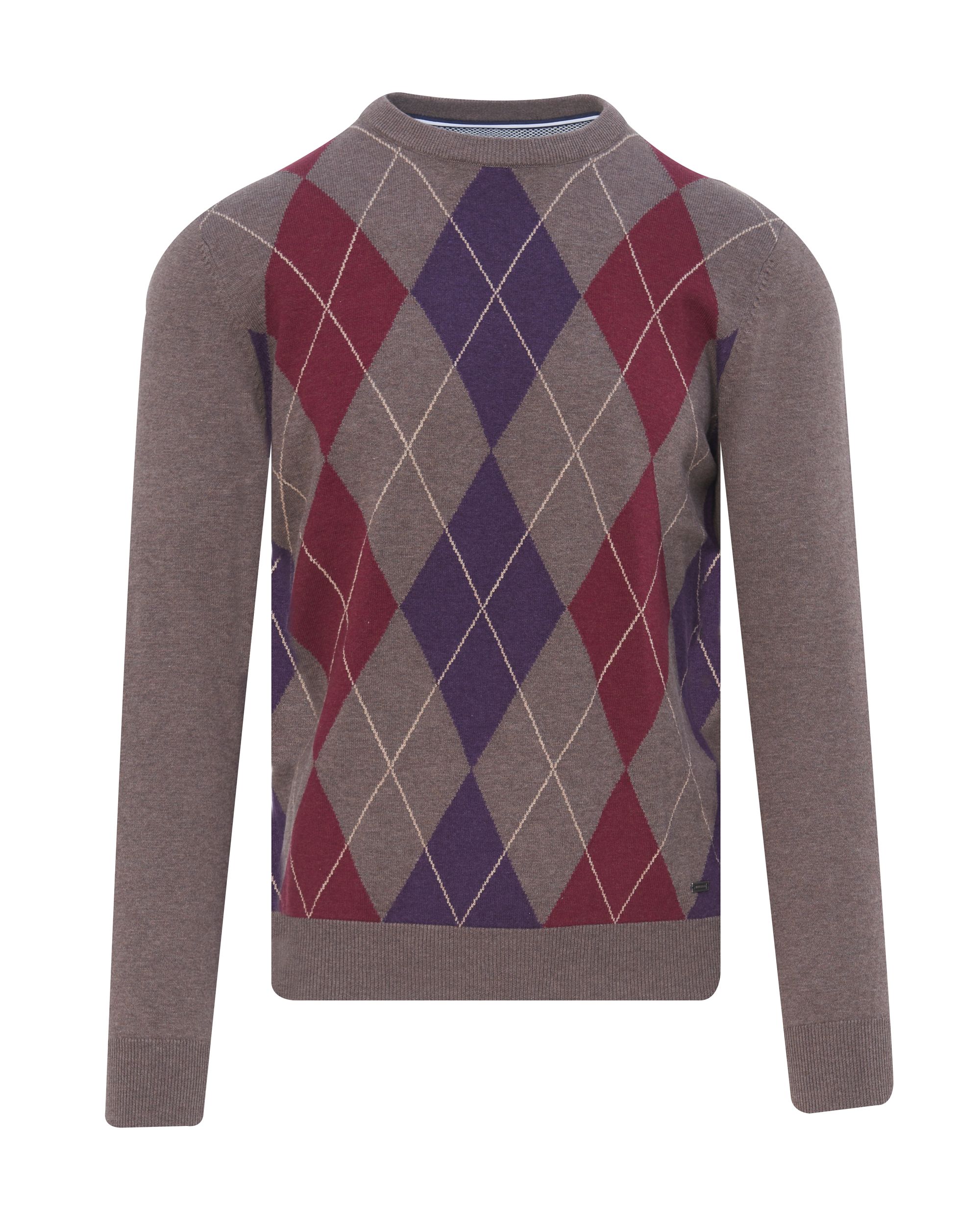 Campbell Trui ronde hals  Mole grote ruit 084803-004-L
