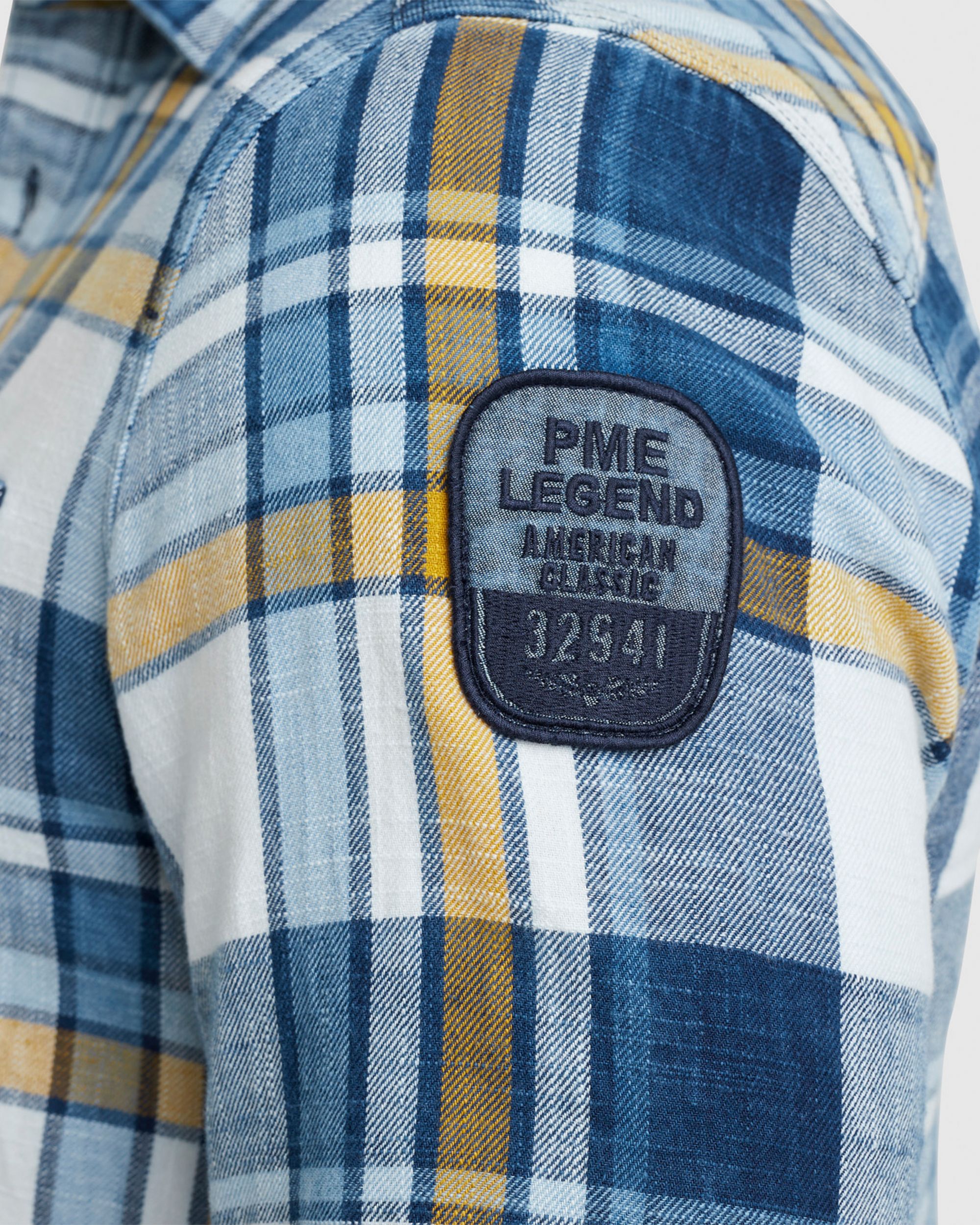 PME Legend Casual Overhemd LM Blauw 084961-001-L